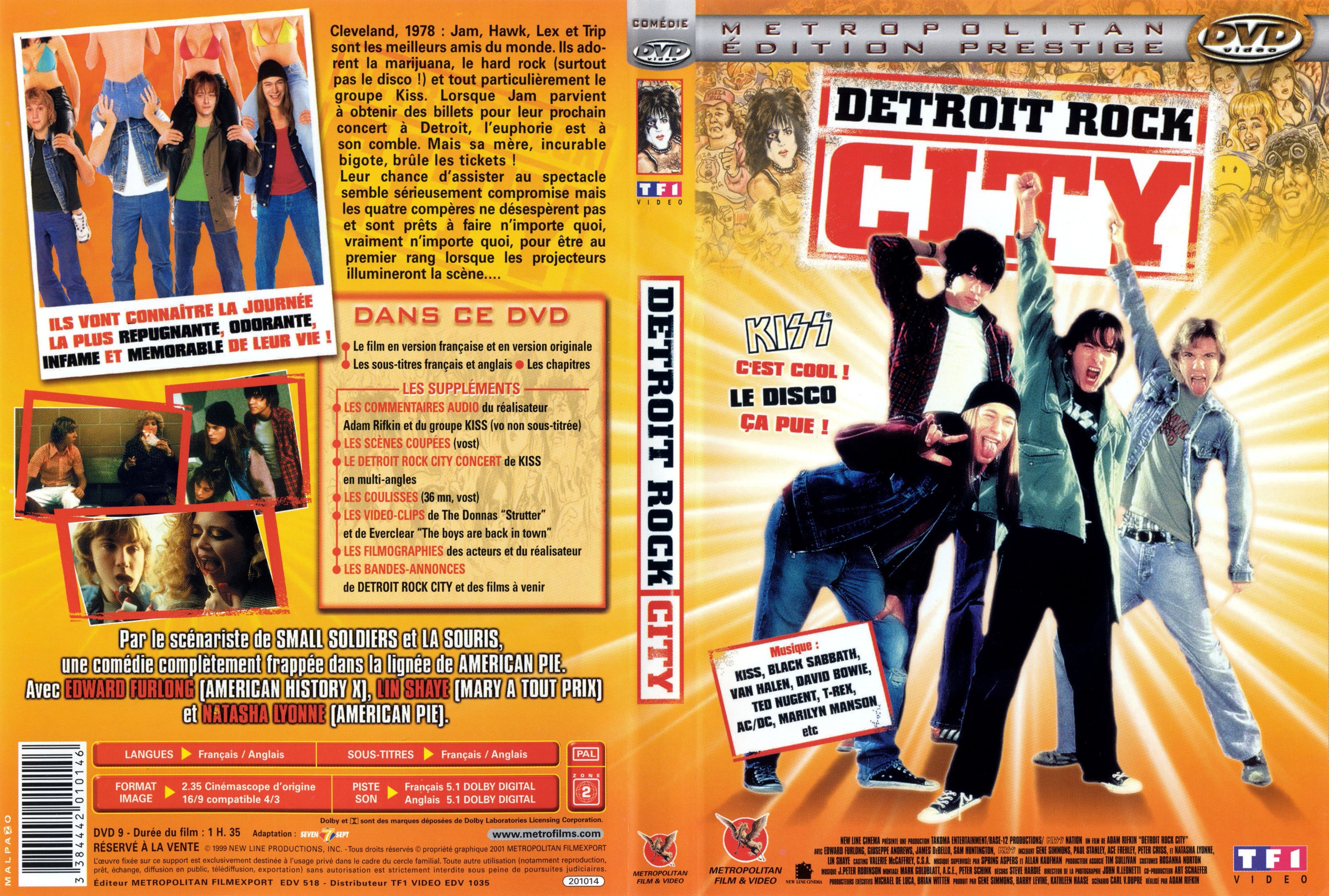 Jaquette DVD Detroit rock city