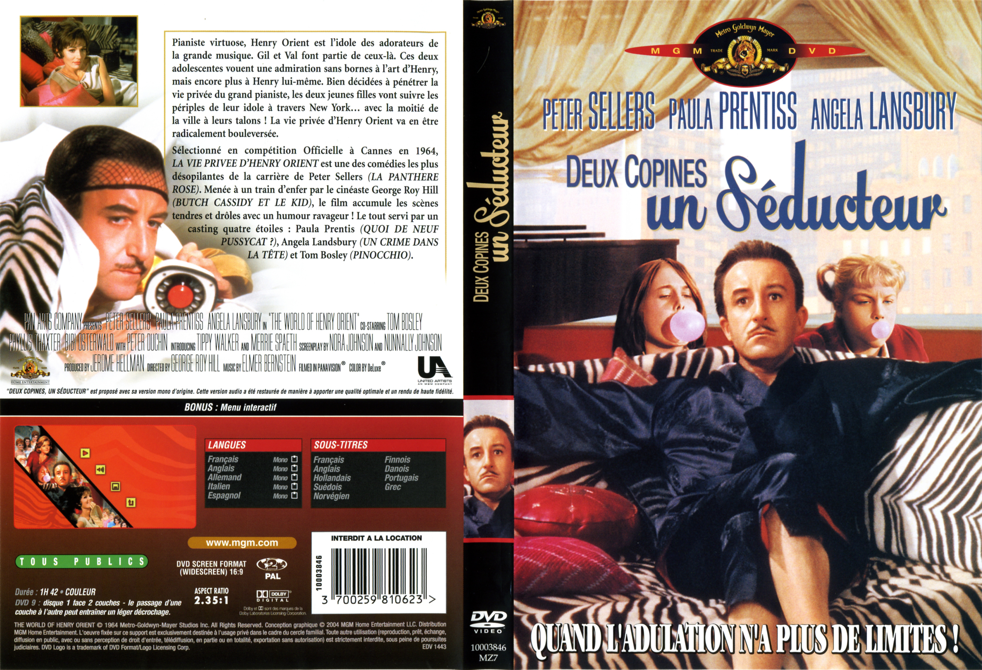 Jaquette DVD Deux copines un sducteur