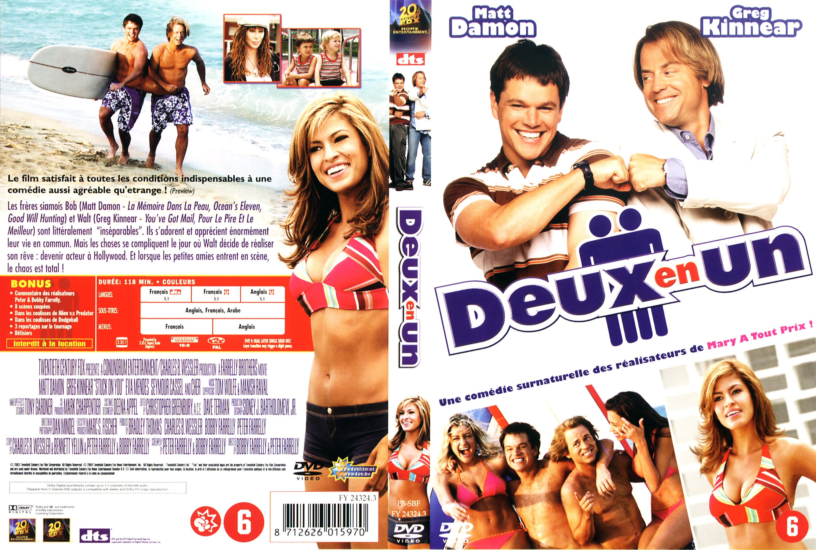 Jaquette DVD Deux en un