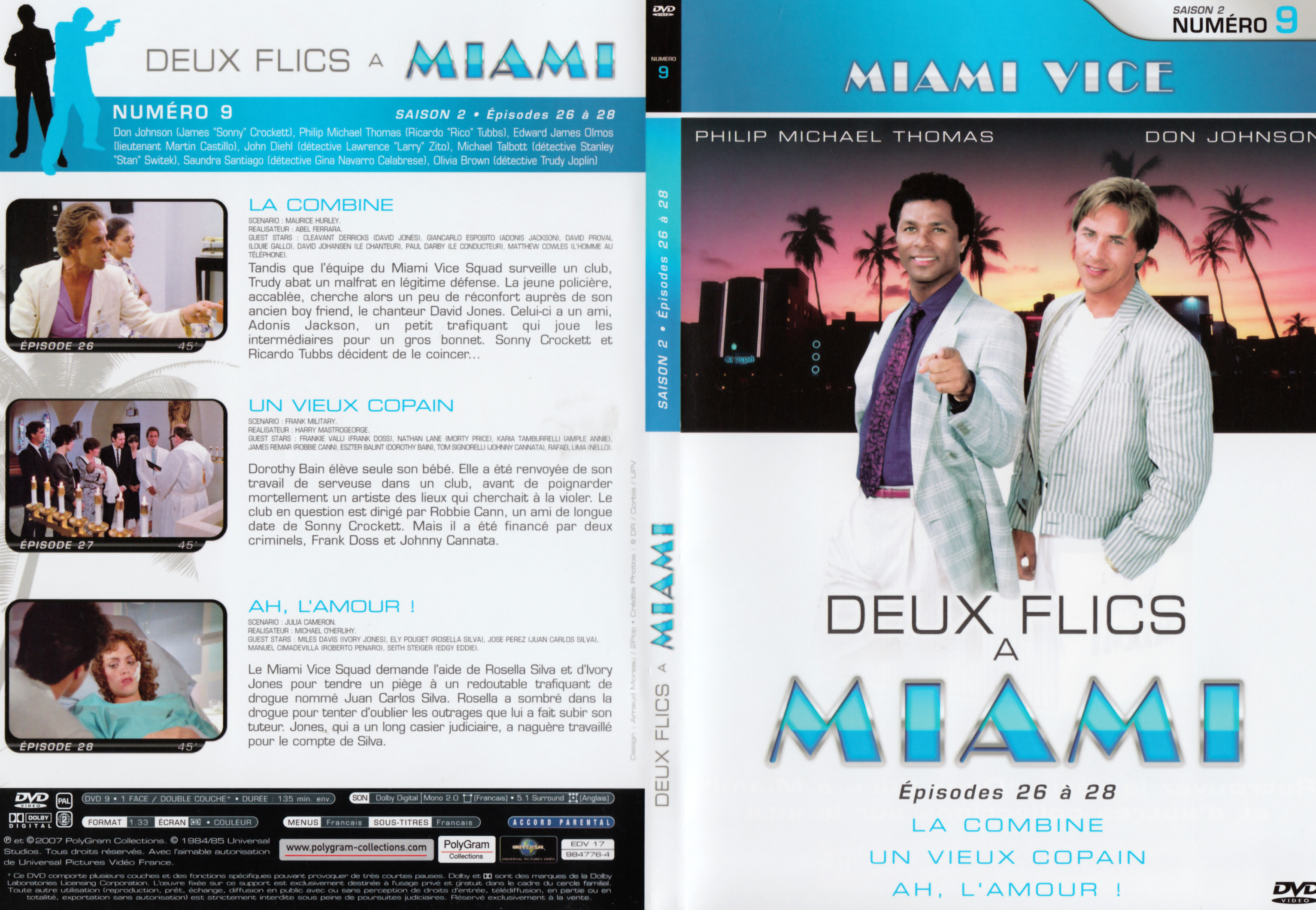 Jaquette DVD Deux flics  Miami Saison 2 vol 09