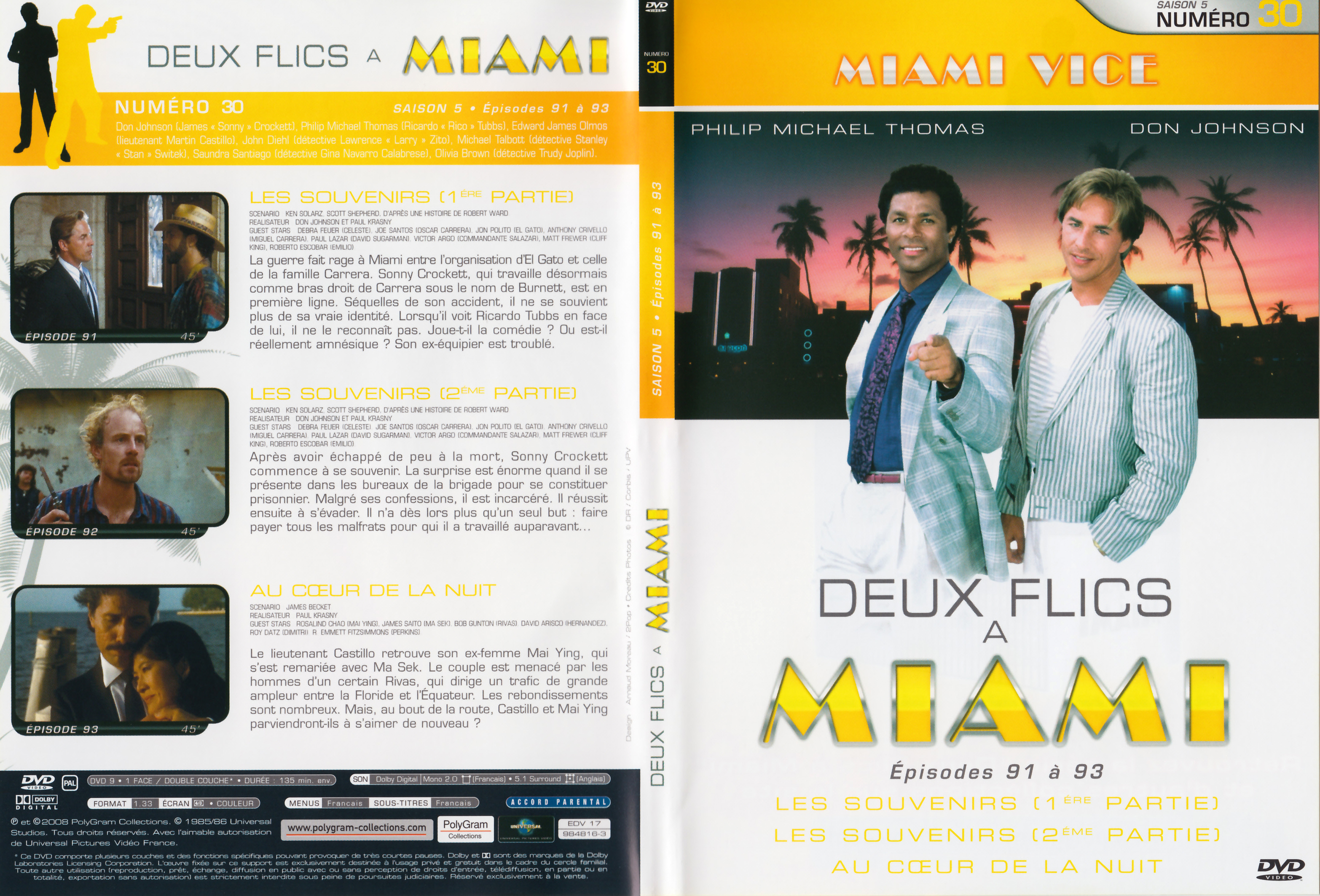 Jaquette DVD Deux flics  Miami Saison 5 vol 30
