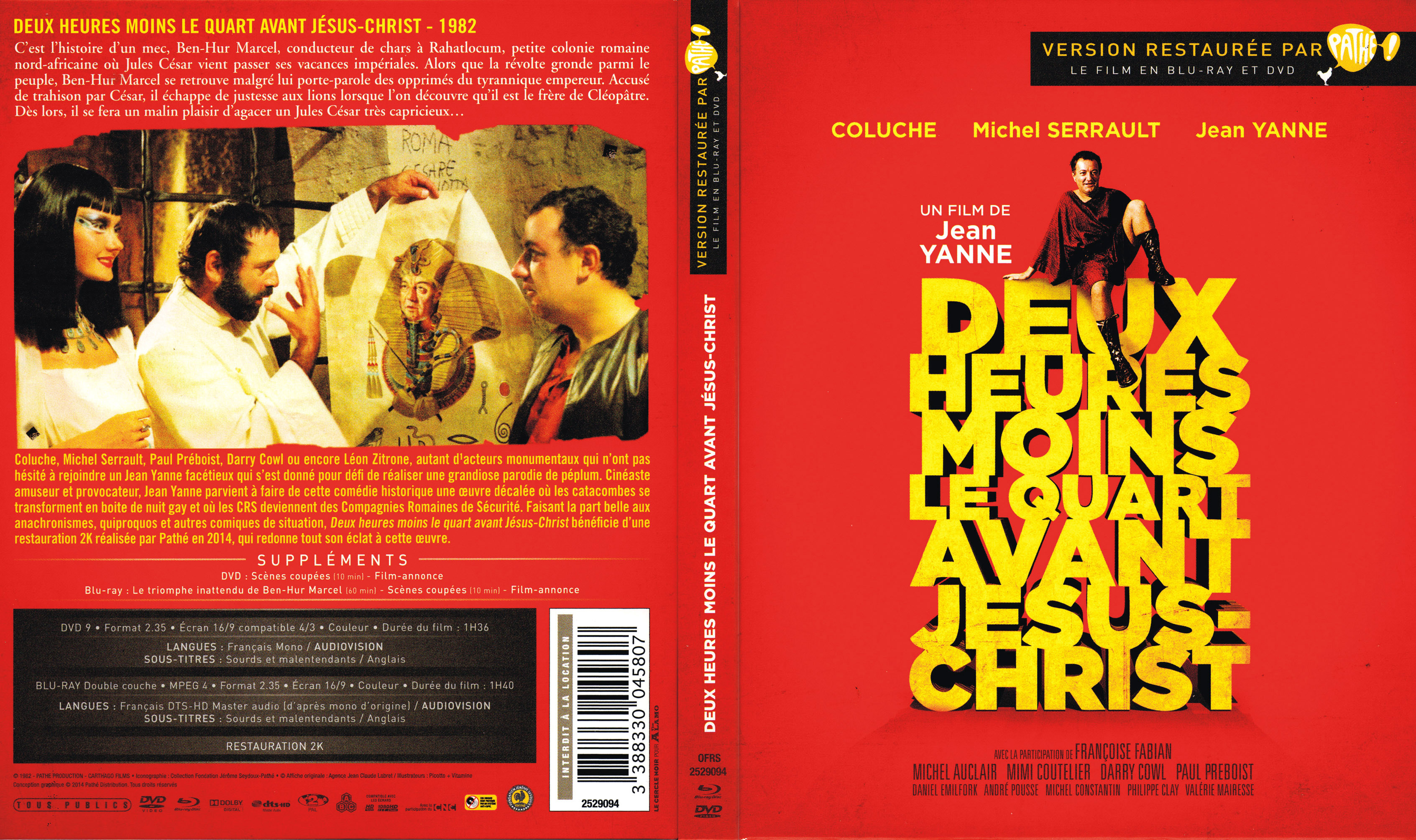 Jaquette DVD Deux heures moins le quart avant Jsus-Christ (BLU-RAY)