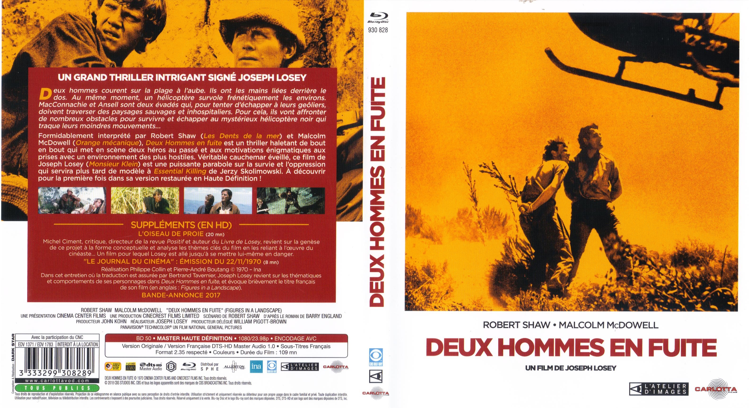 Jaquette DVD Deux hommes en fuite (BLU-RAY)