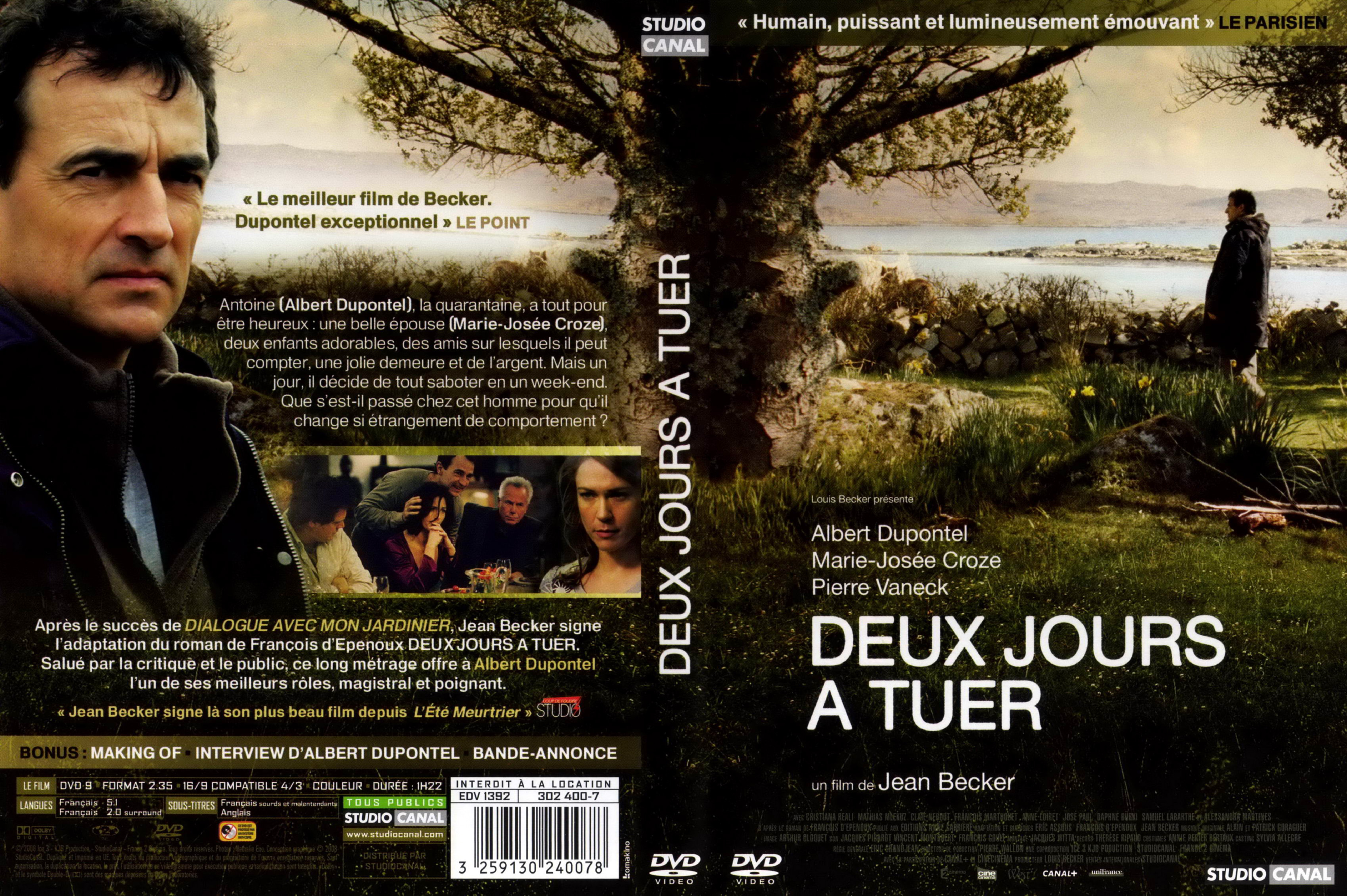 Jaquette DVD Deux jours  tuer