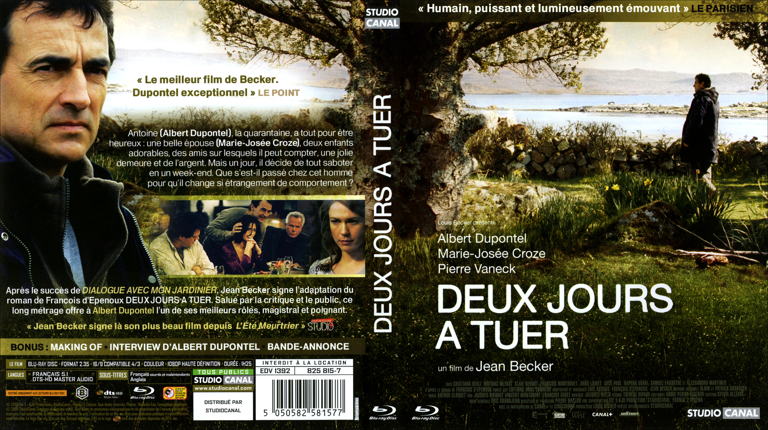Jaquette DVD Deux jours  tuer (BLU-RAY)