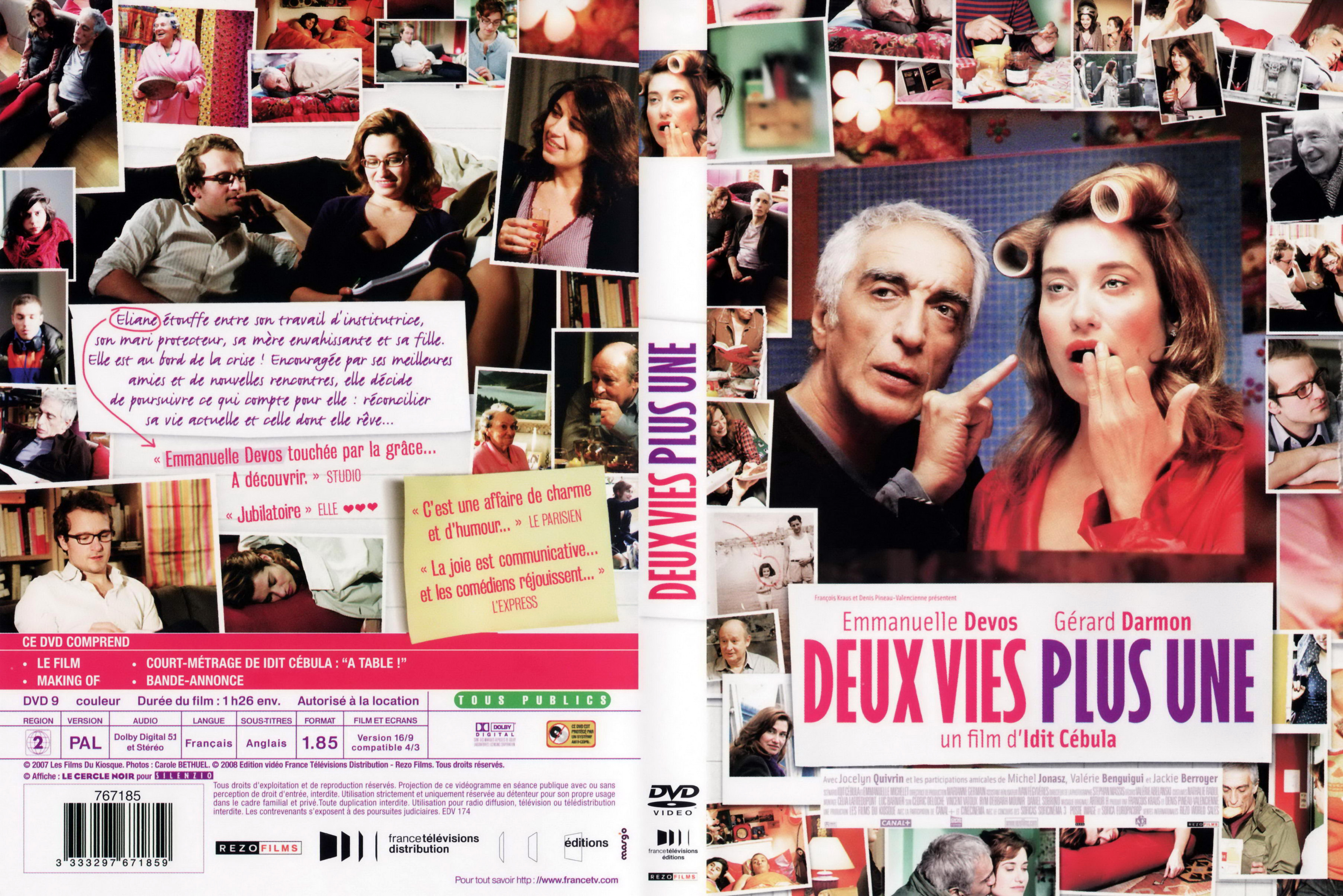 Jaquette DVD Deux vies plus une