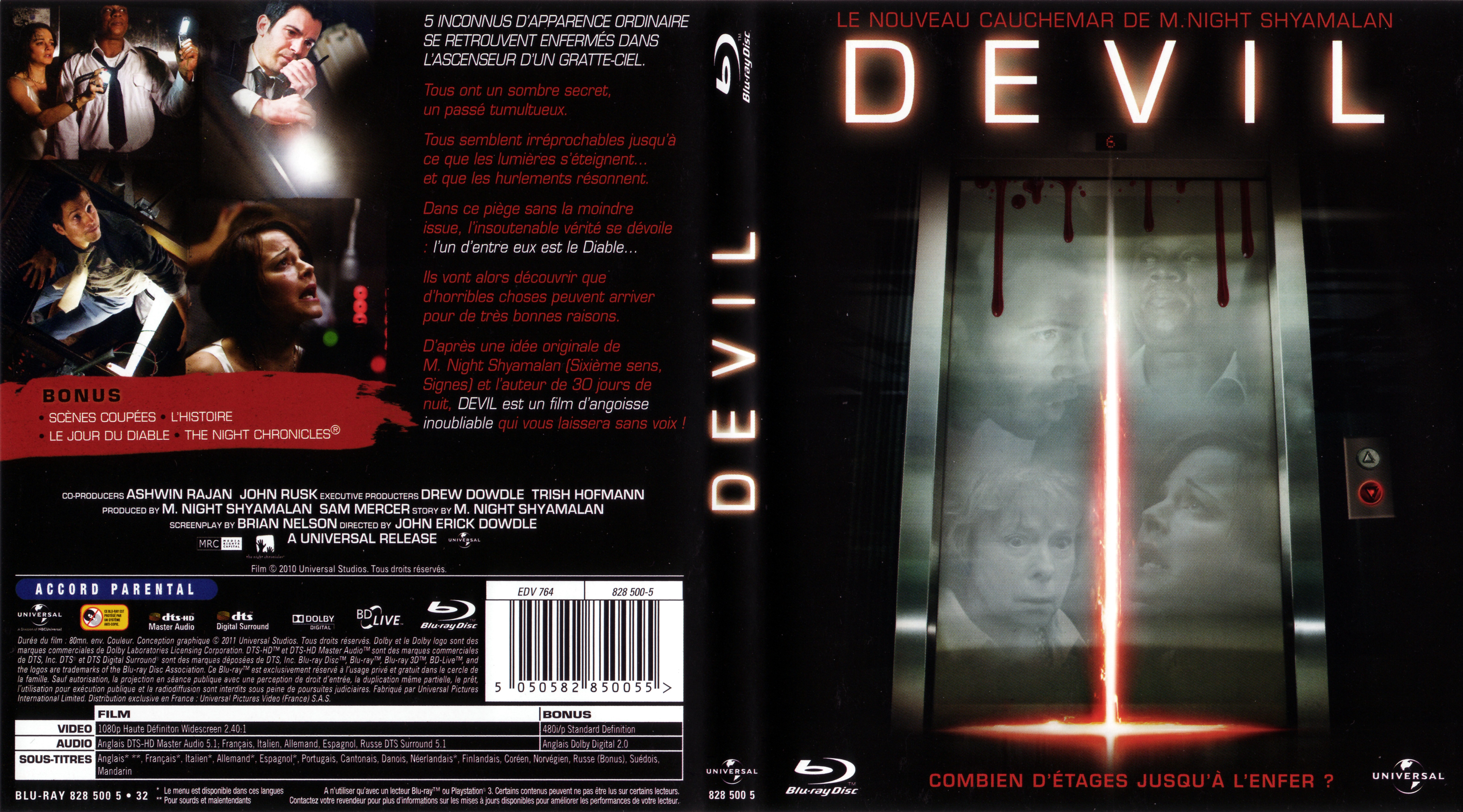 Jaquette DVD Devil (BLU-RAY)
