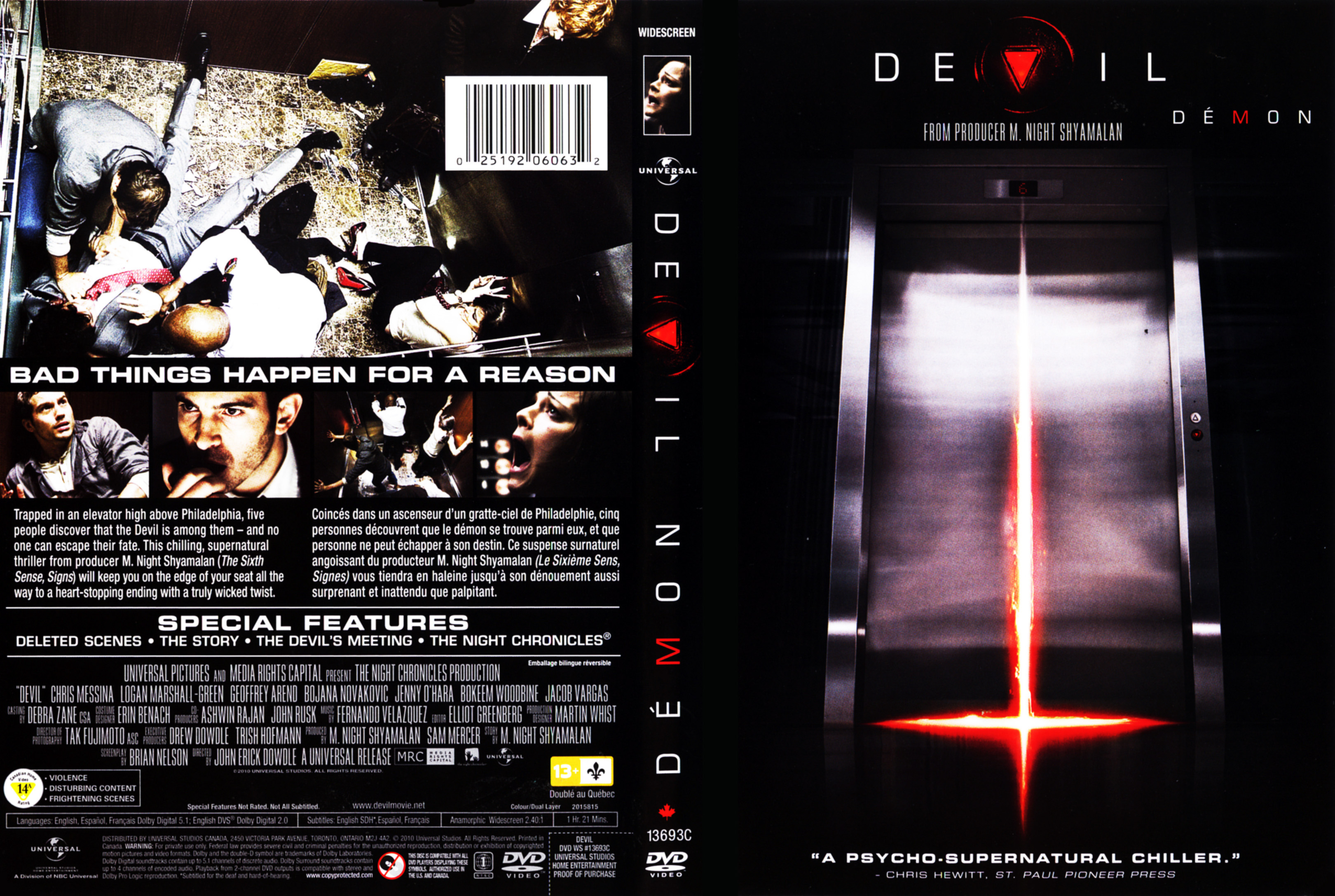 Jaquette DVD Devil - Dmon (Canadienne)