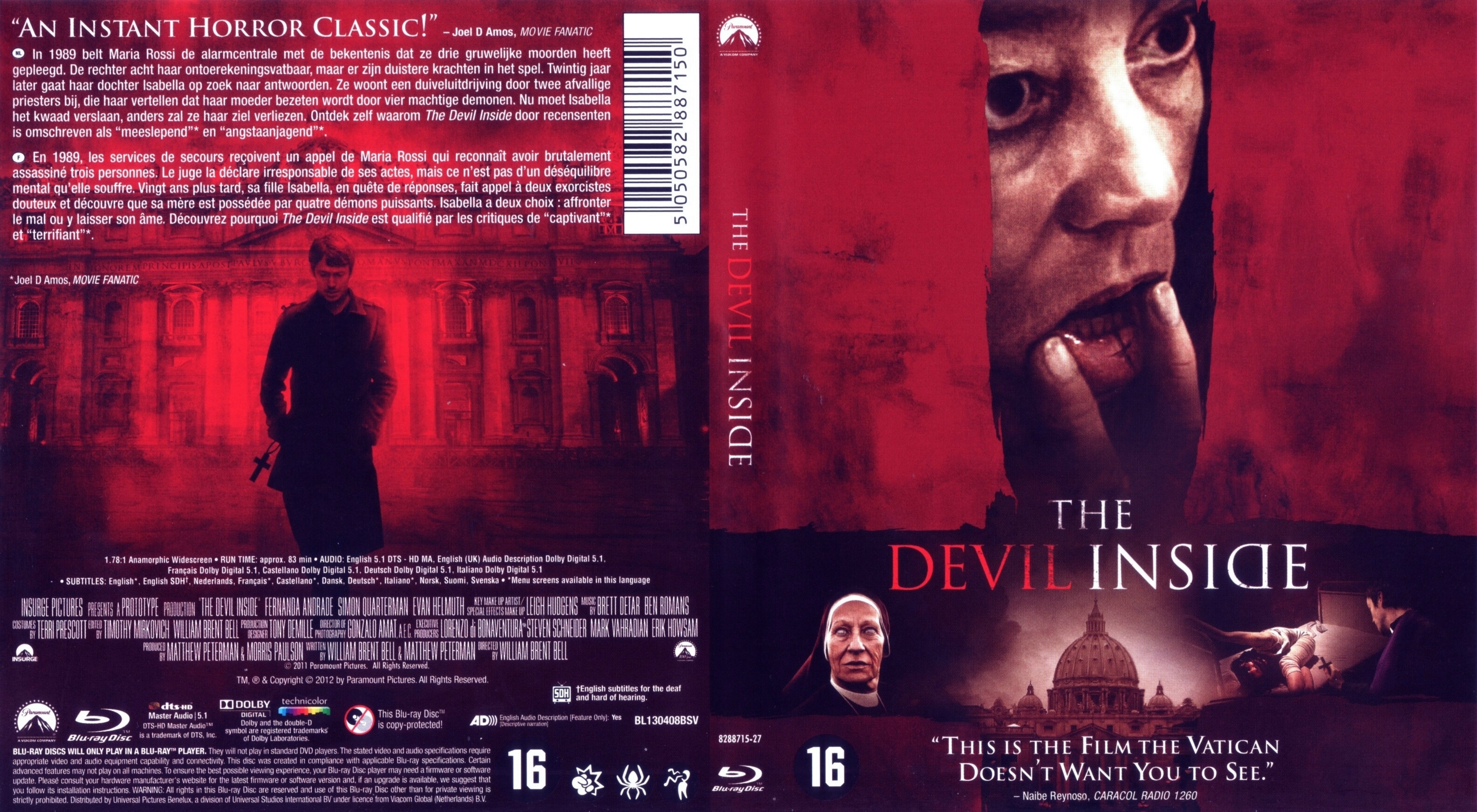 Jaquette DVD Devil inside (BLU-RAY) v2