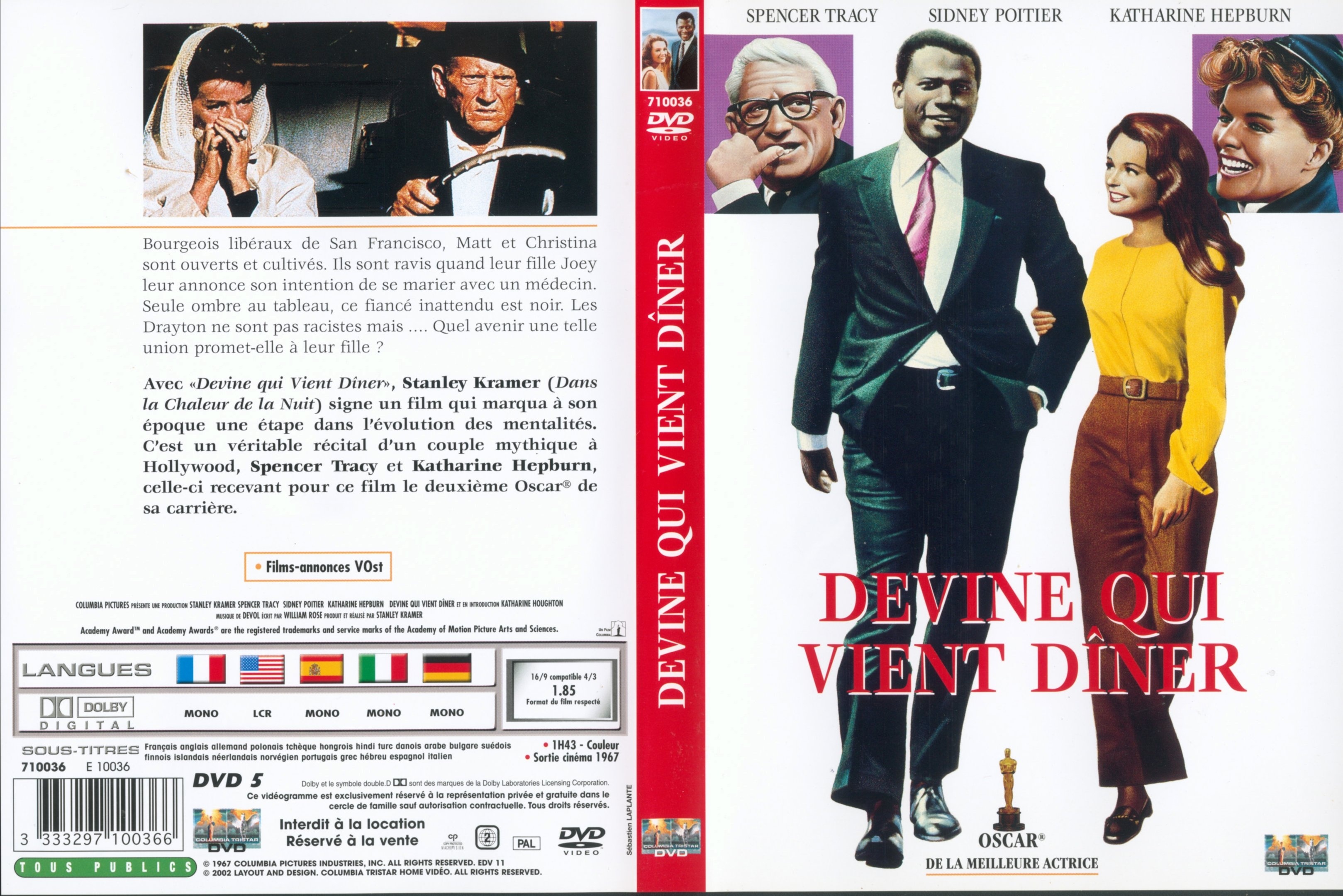 Jaquette DVD Devine qui vient diner