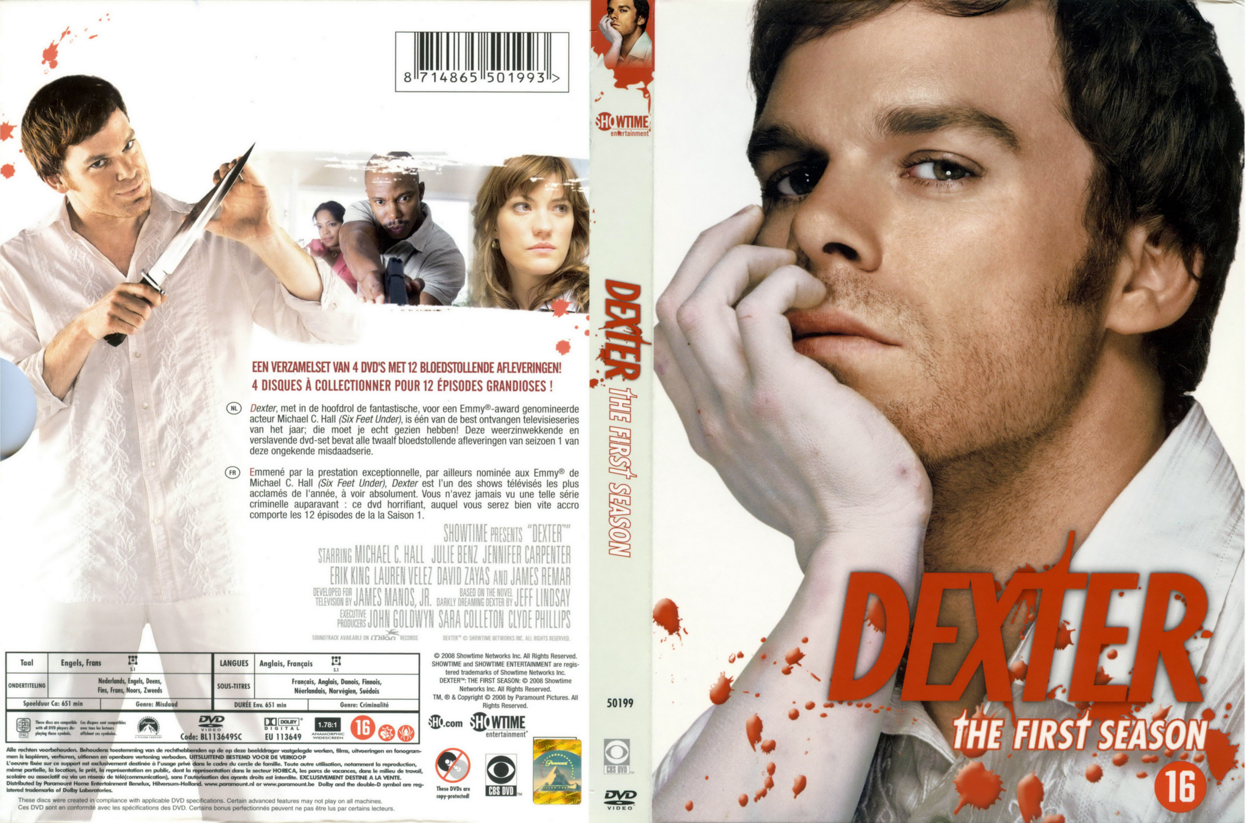 Jaquette DVD Dexter Saison 1 COFFRET