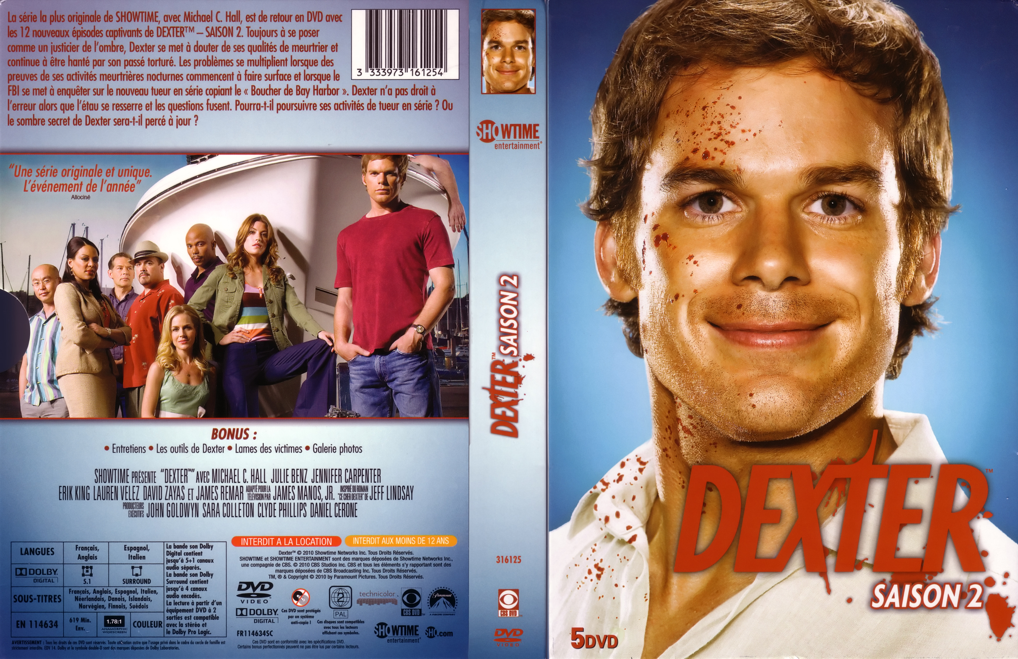 Jaquette DVD Dexter Saison 2 COFFRET