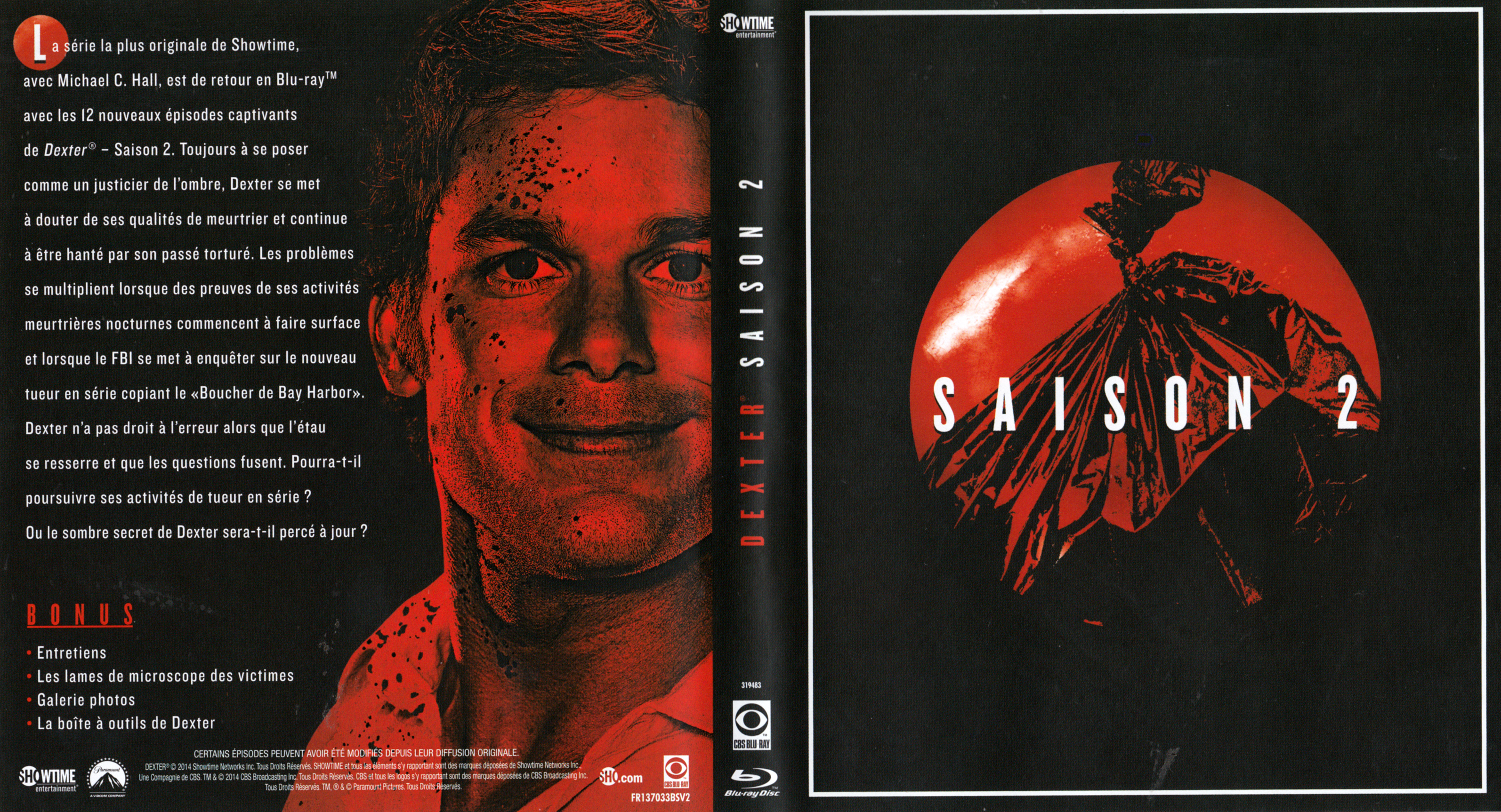 Jaquette DVD Dexter Saison 2 COFFRET (BLU-RAY)