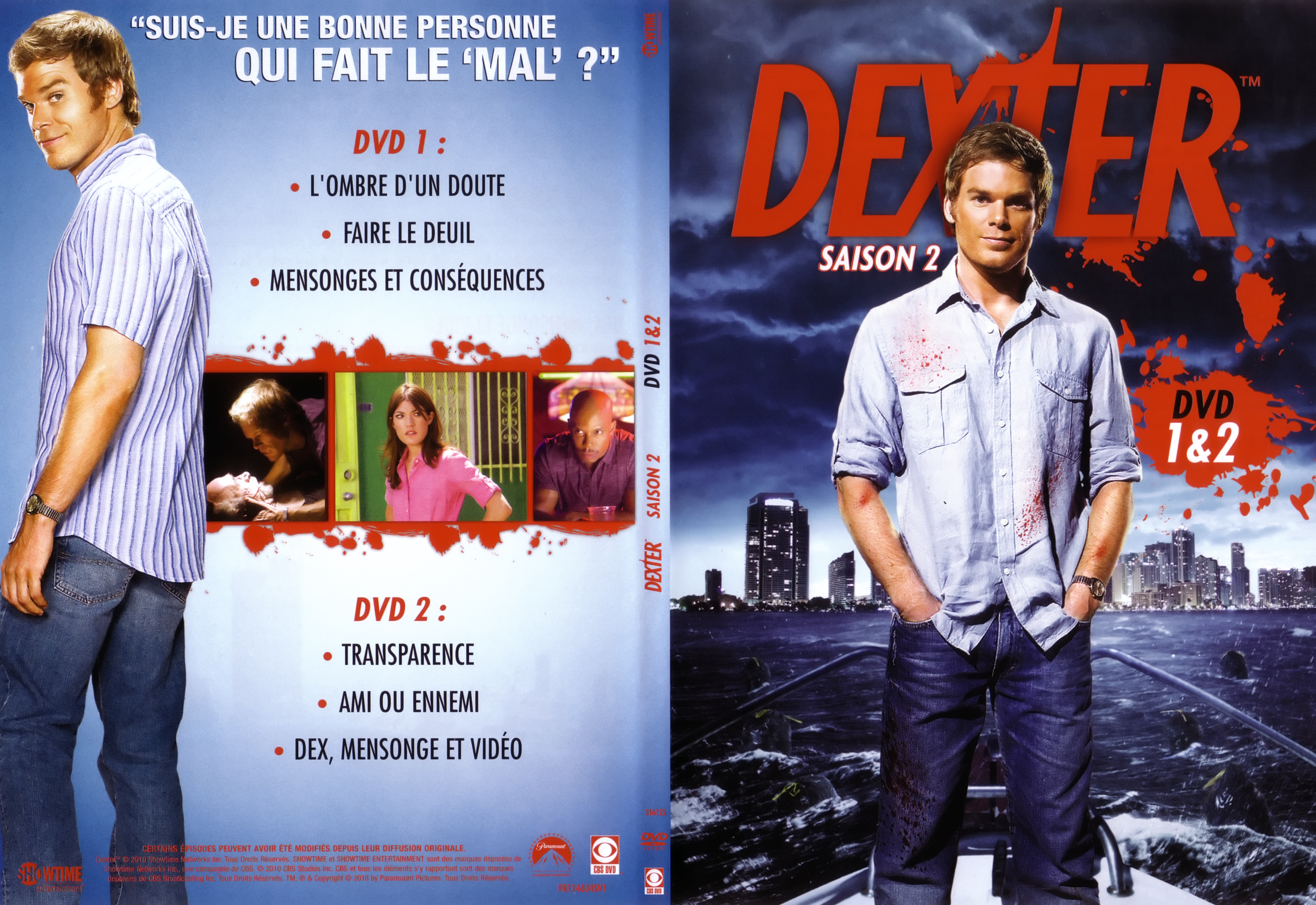 Jaquette DVD Dexter Saison 2 DVD 1