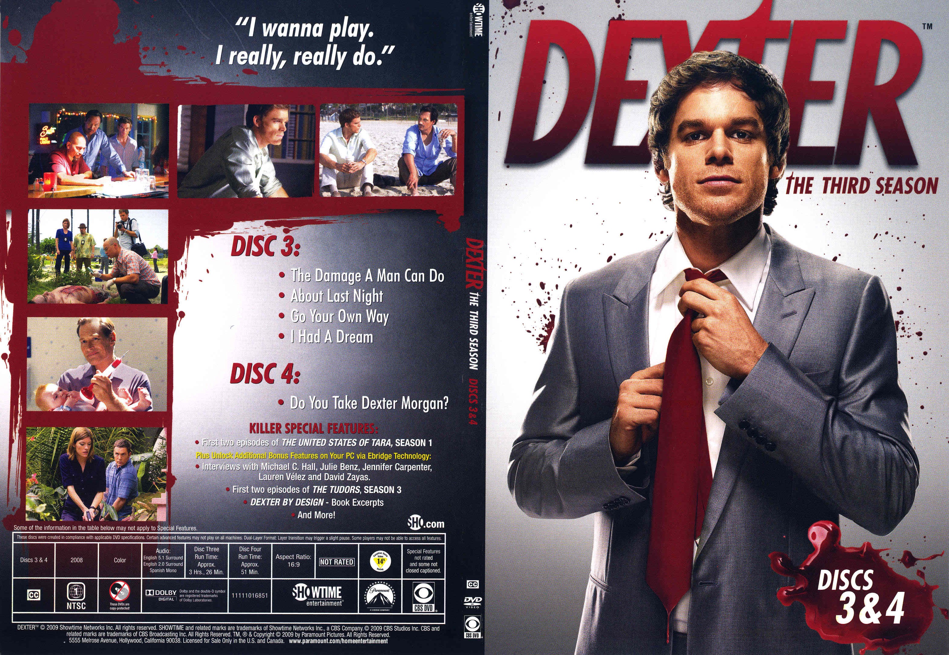 Jaquette DVD Dexter Saison 3 DVD 2 (Canadienne)