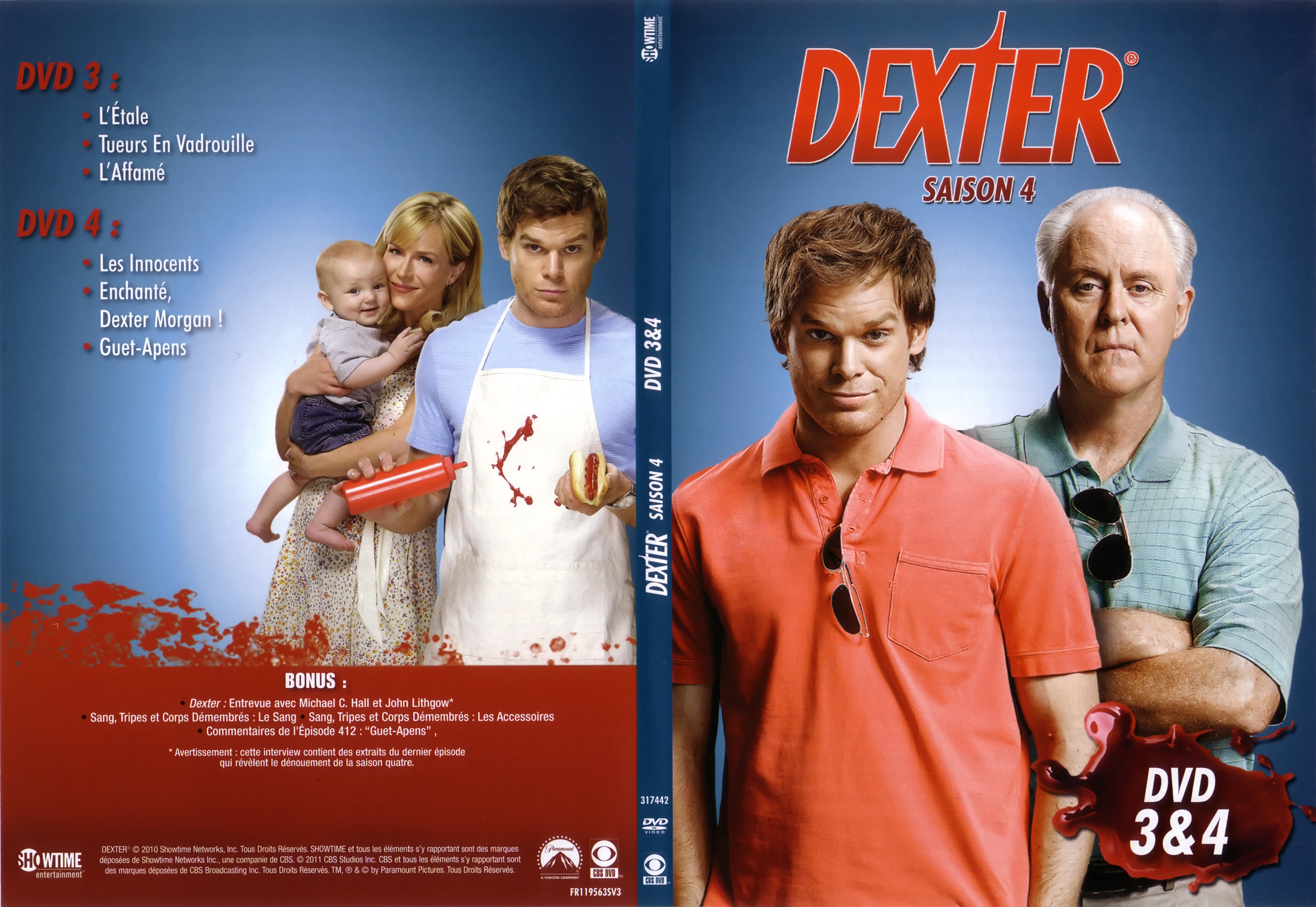 Jaquette DVD Dexter Saison 4 DVD 3