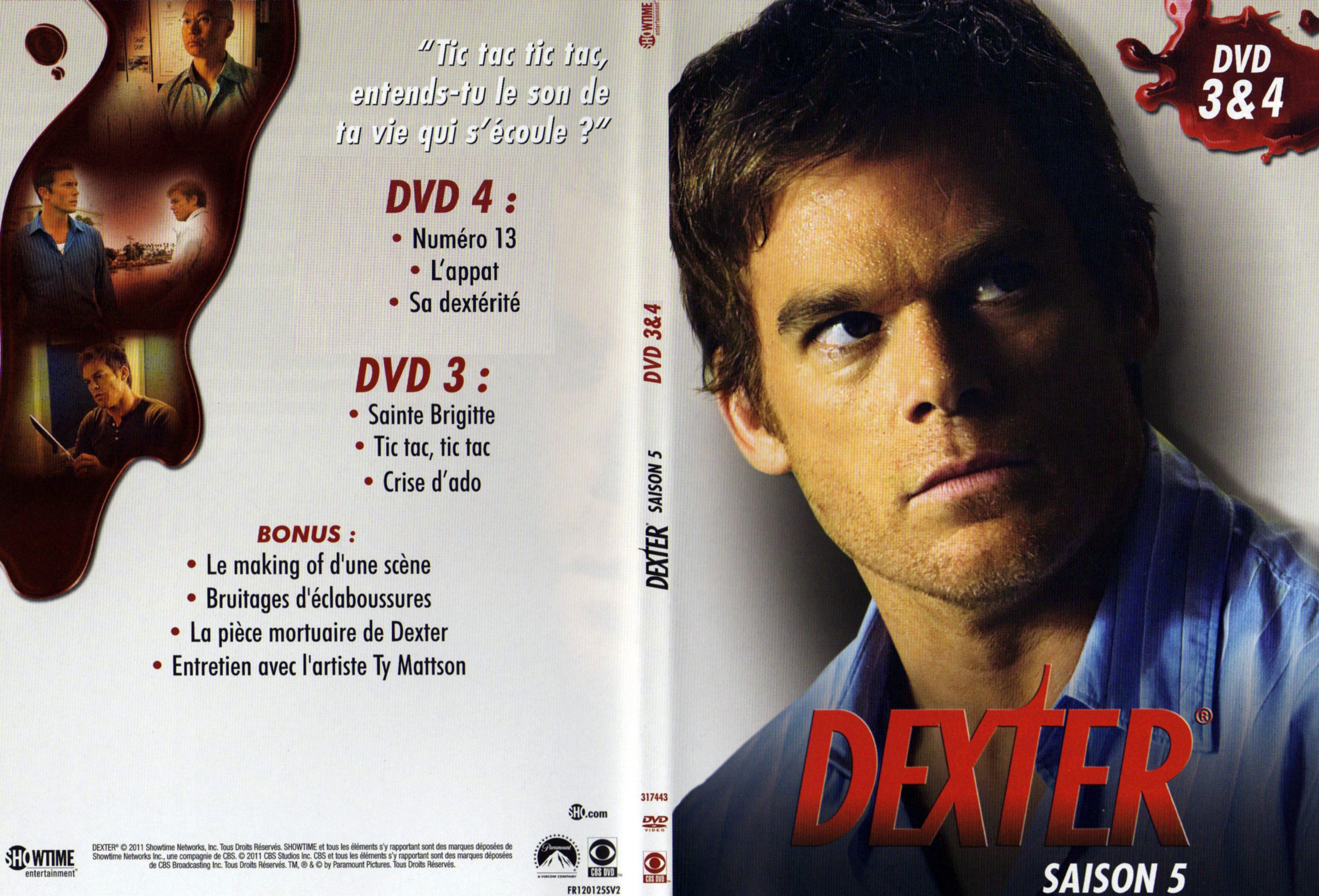 Jaquette DVD Dexter Saison 5 DVD 2