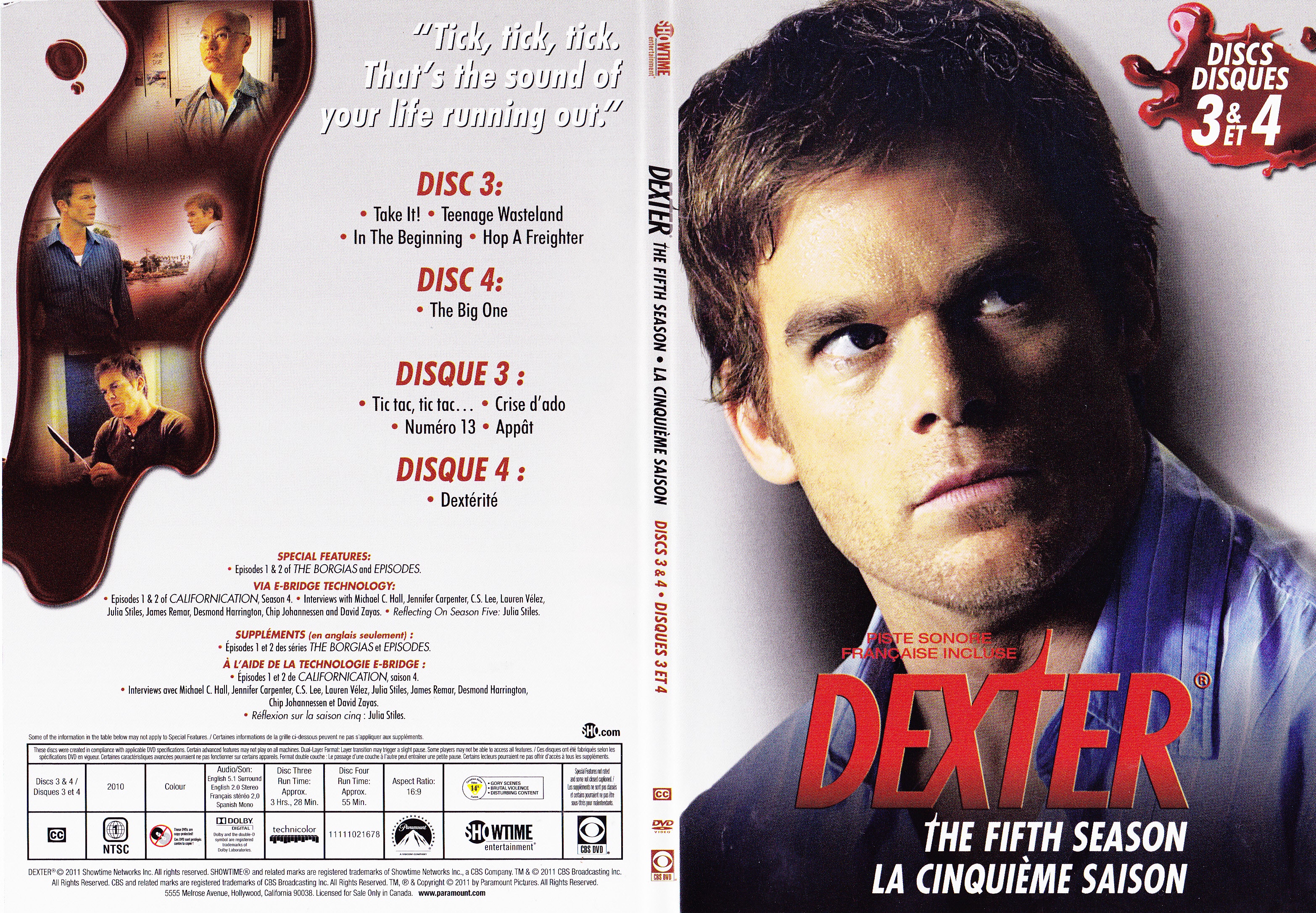 Jaquette DVD Dexter Saison 5 DVD 2 (Canadienne)