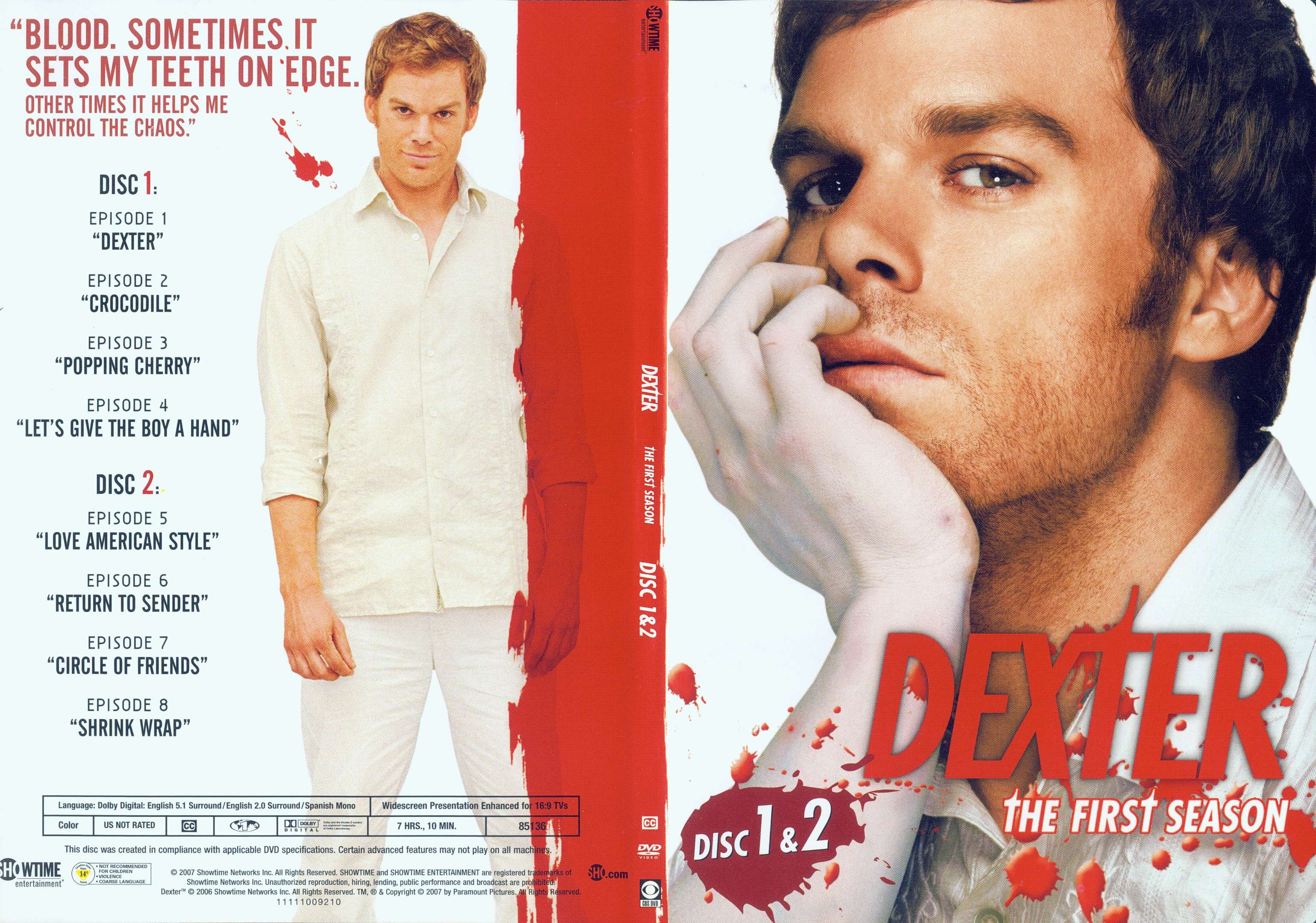 Jaquette DVD Dexter saison 1 DVD 1 (Canadienne)