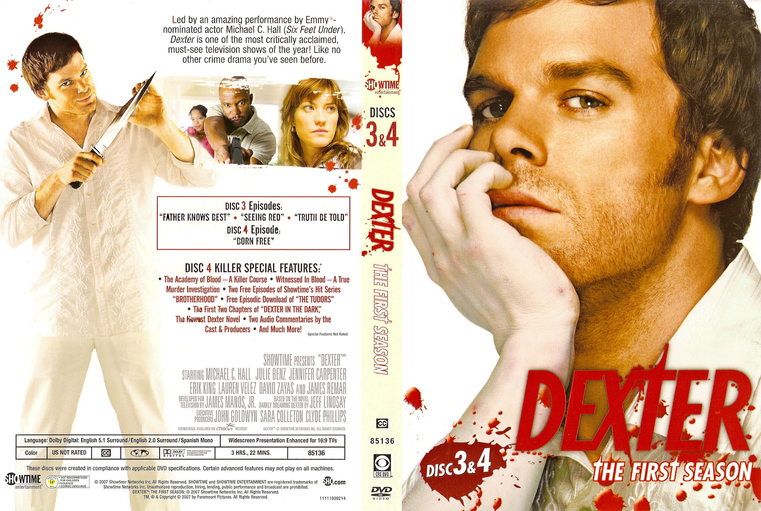 Jaquette DVD Dexter saison 1 DVD 2 (Canadienne)