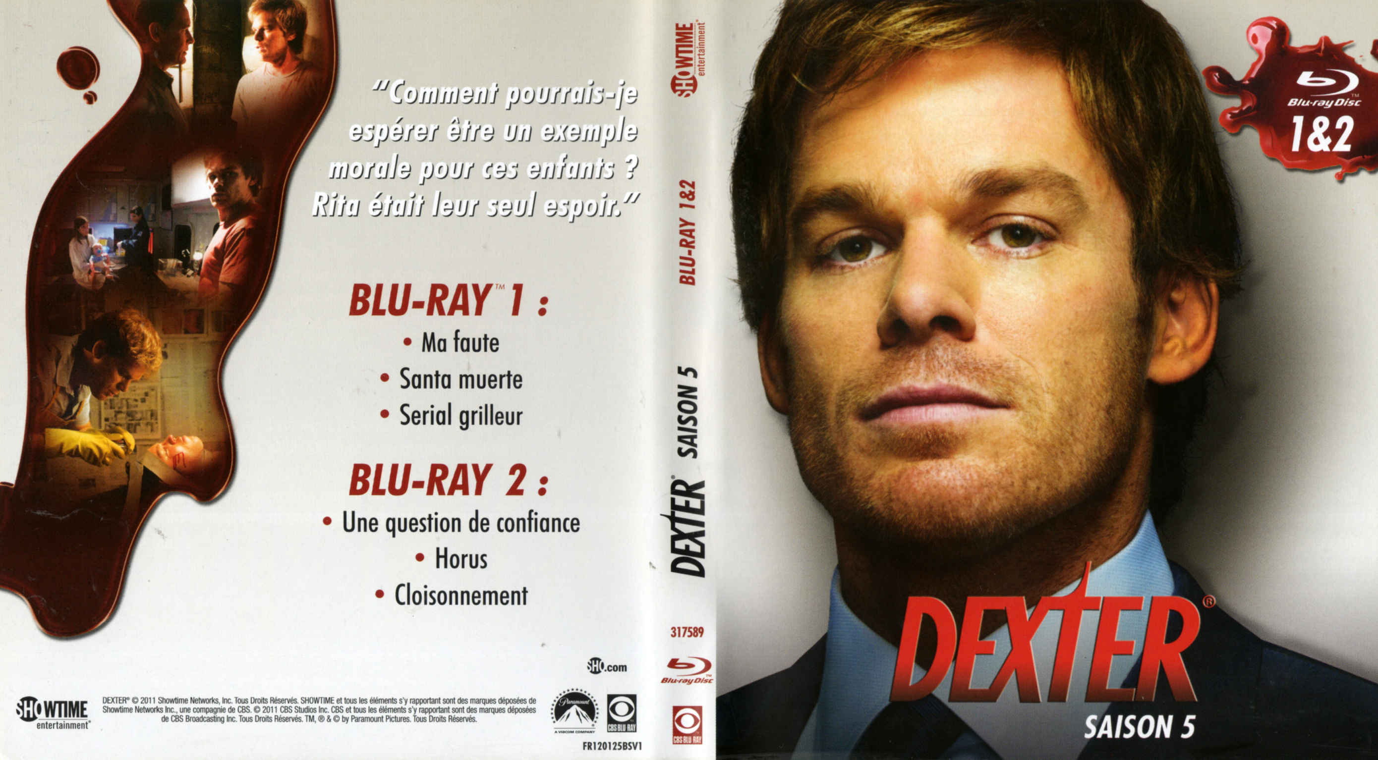 Jaquette DVD Dexter saison 5 DVD 1 (BLU-RAY)