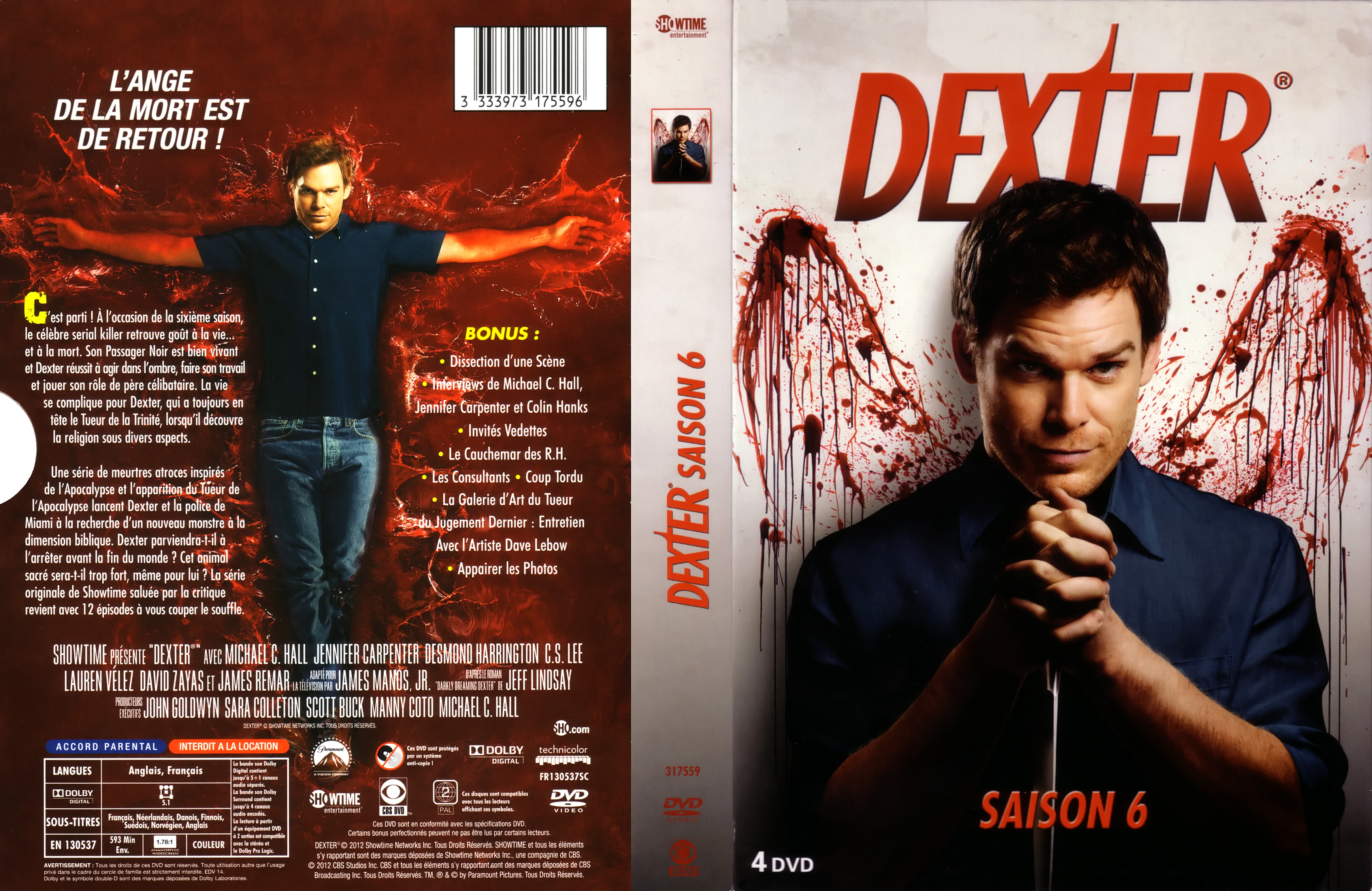 Jaquette DVD Dexter saison 6 COFFRET