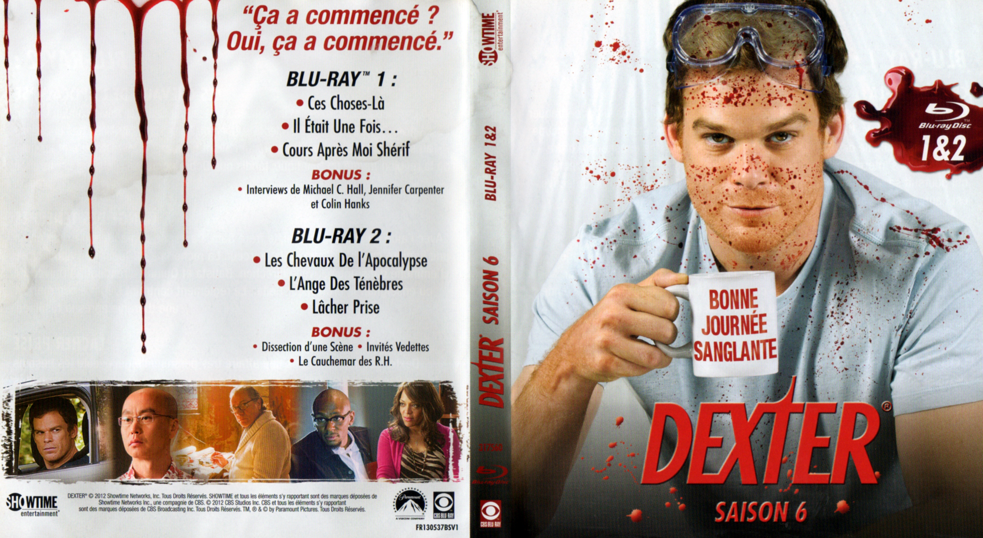 Jaquette DVD Dexter saison 6 DISC 1 (BLU-RAY)