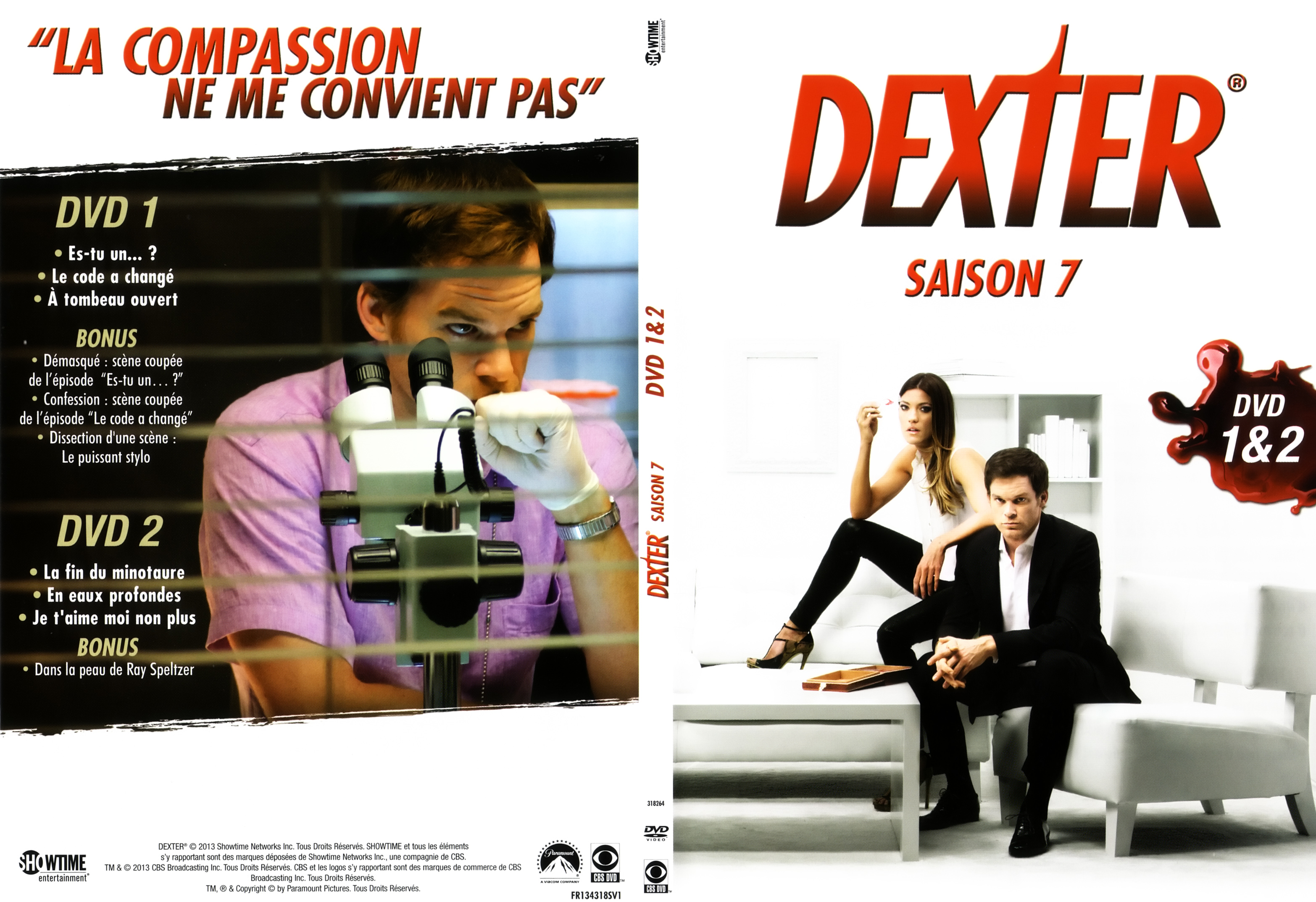 Jaquette DVD Dexter saison 7 DVD 1