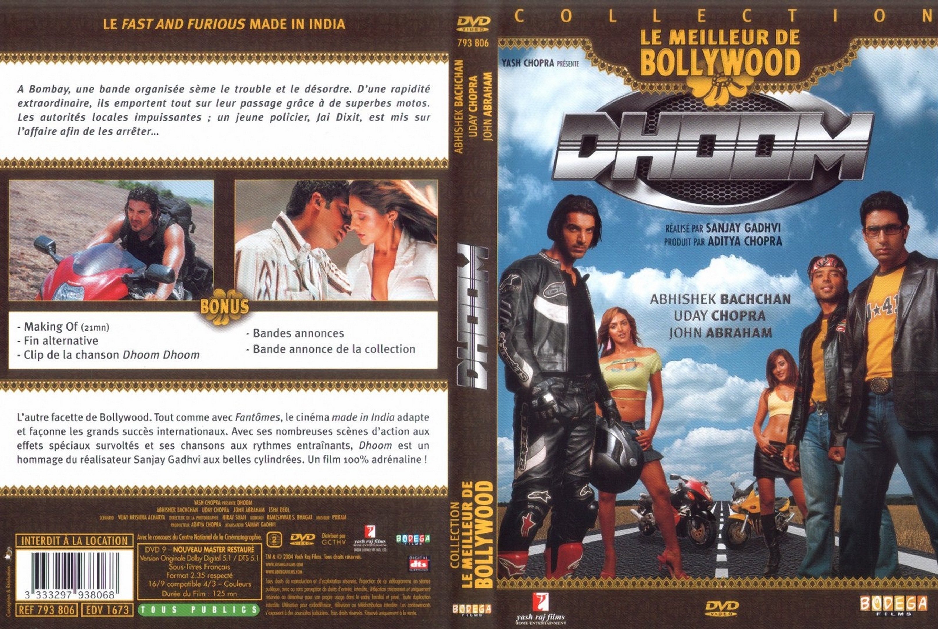 Jaquette DVD Dhoom