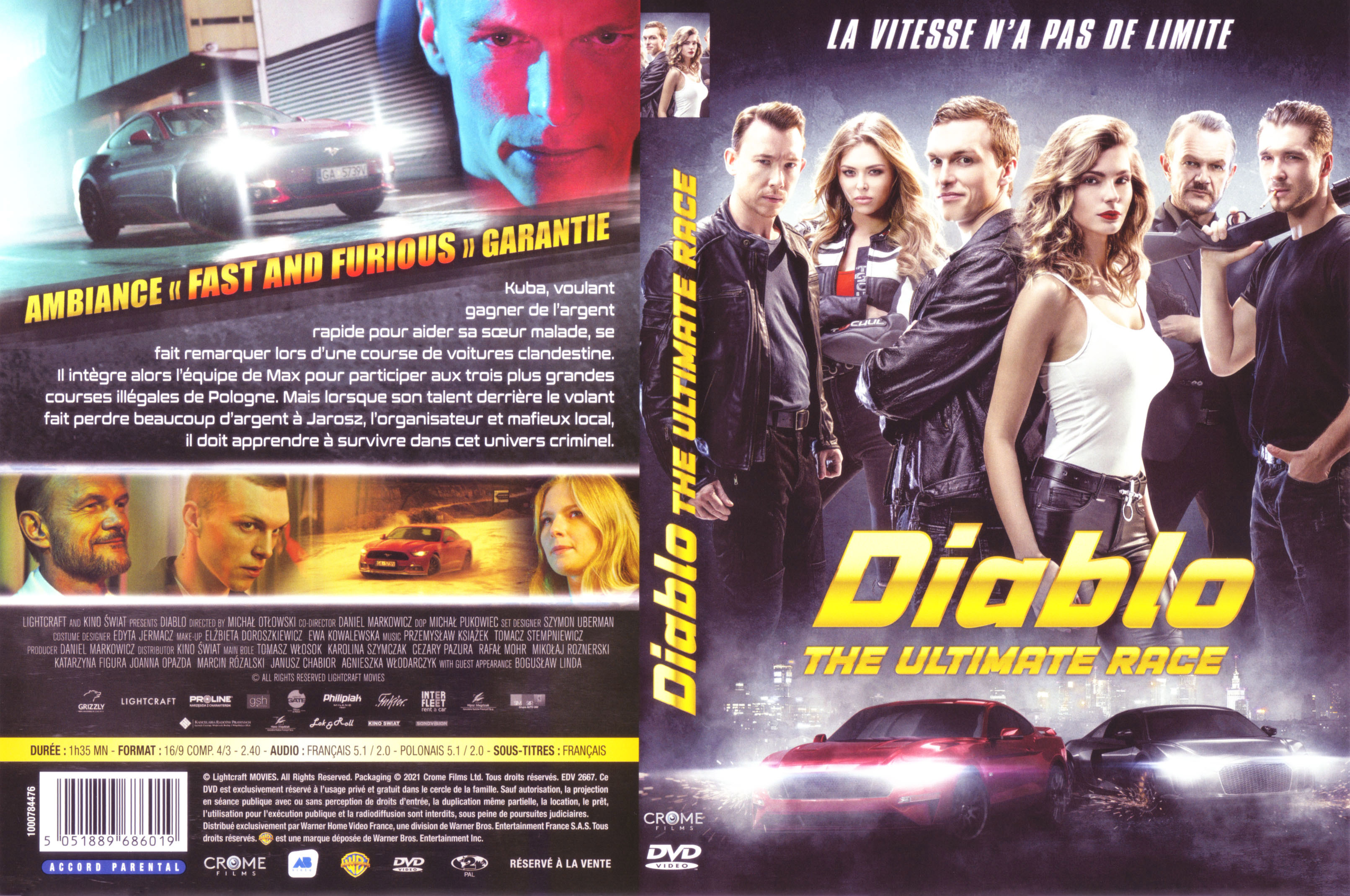 Jaquette DVD Diablo The ultimate race