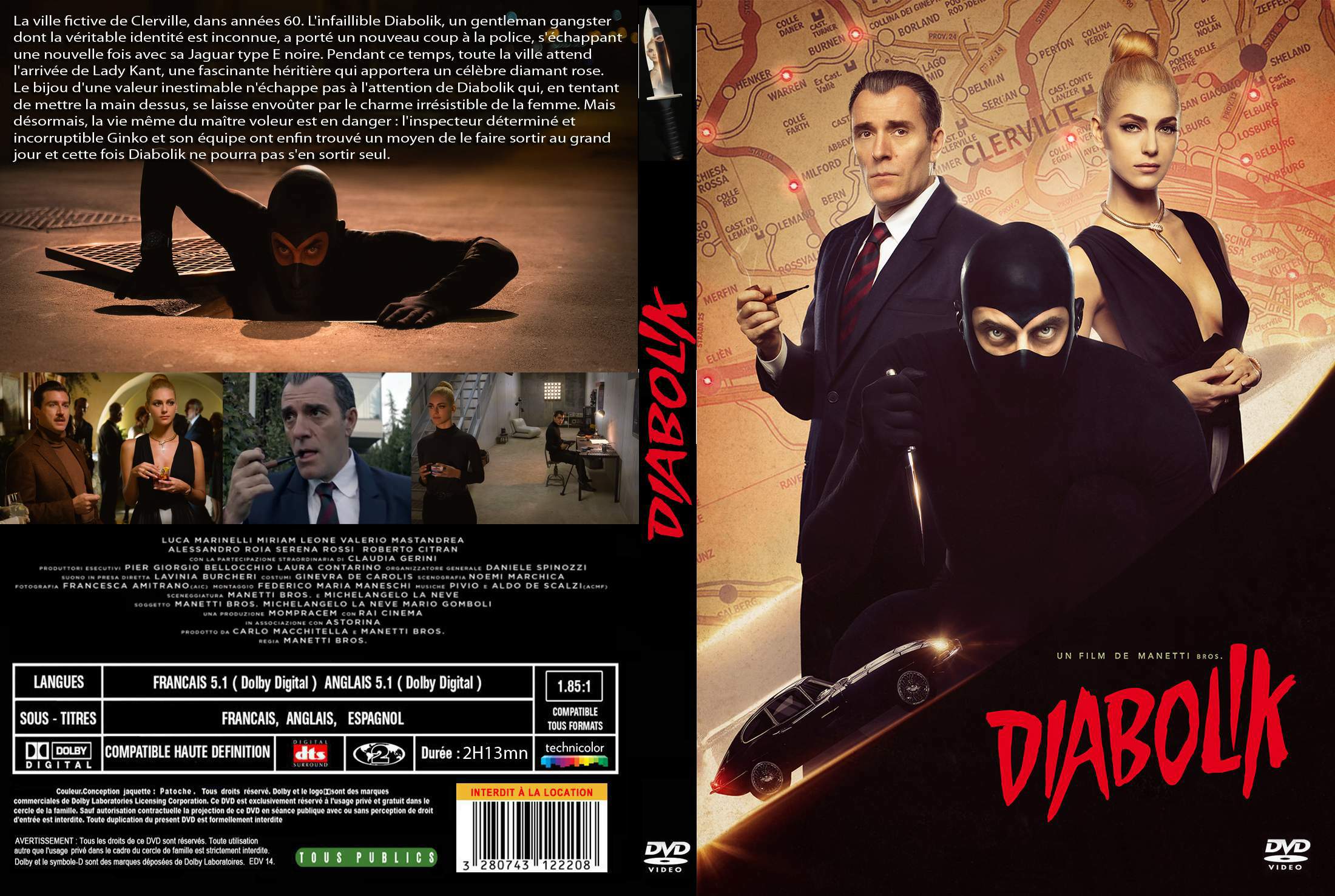 Jaquette DVD Diabolik custom