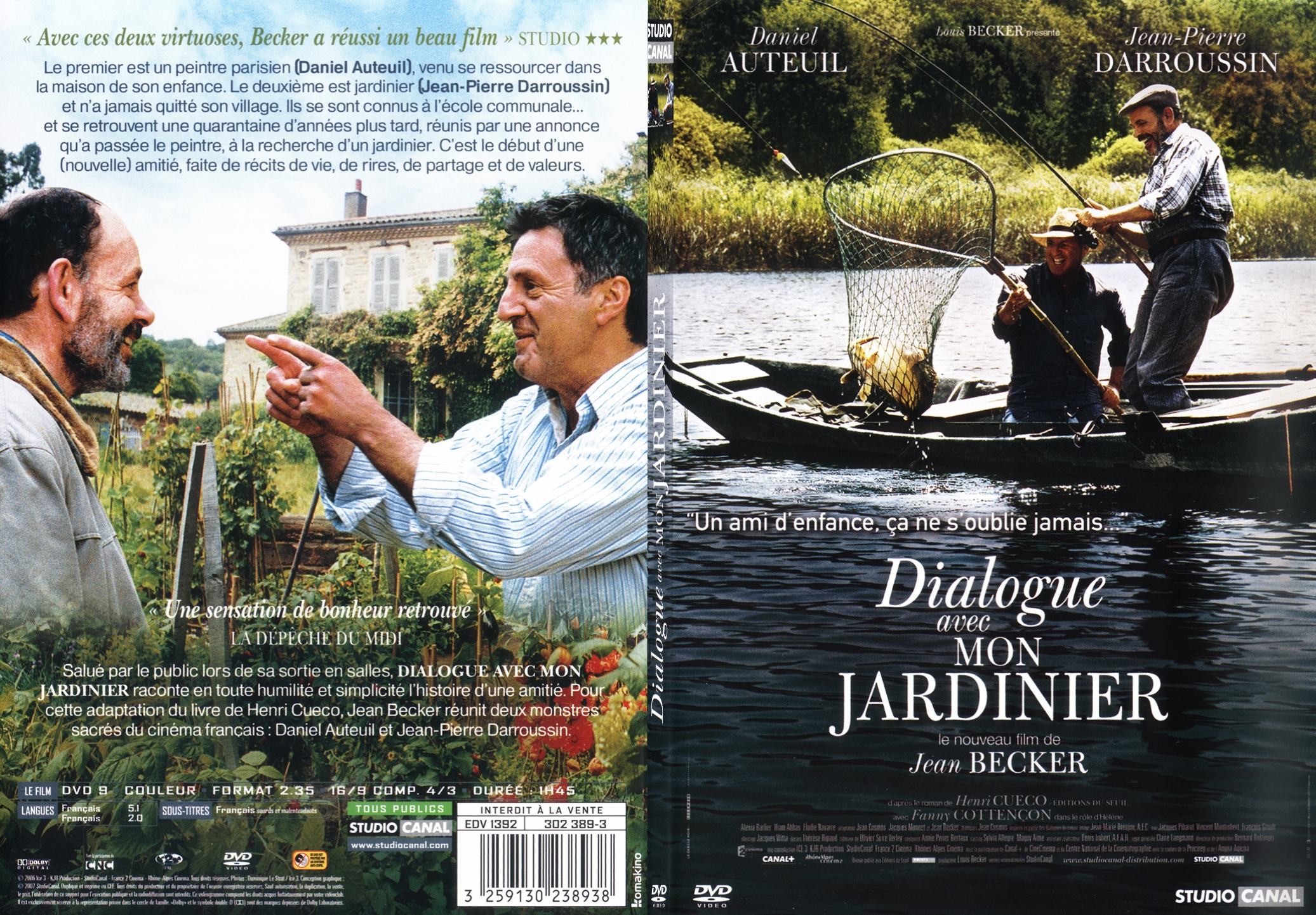 Jaquette DVD Dialogue avec mon jardinier - SLIM