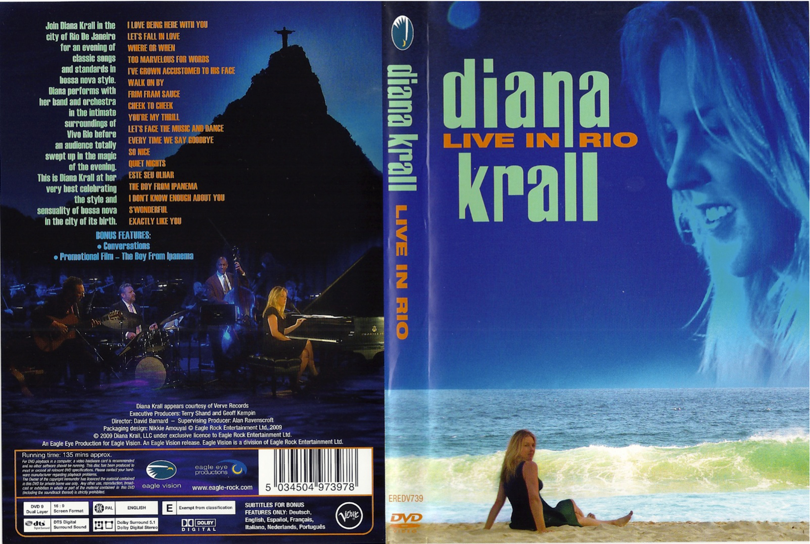 Jaquette DVD Diana Krall Live in Rio