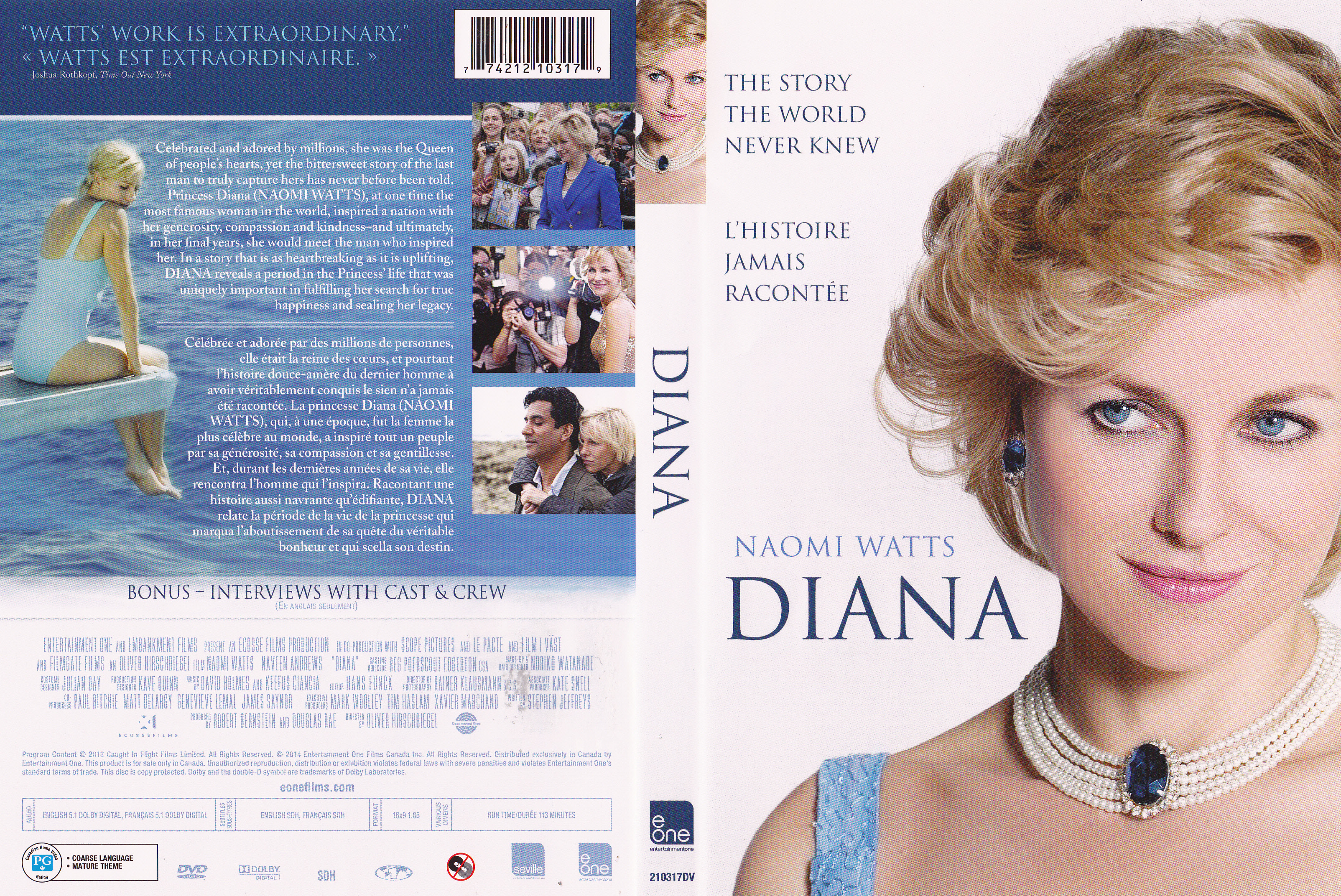Jaquette DVD Diana (Canadienne)
