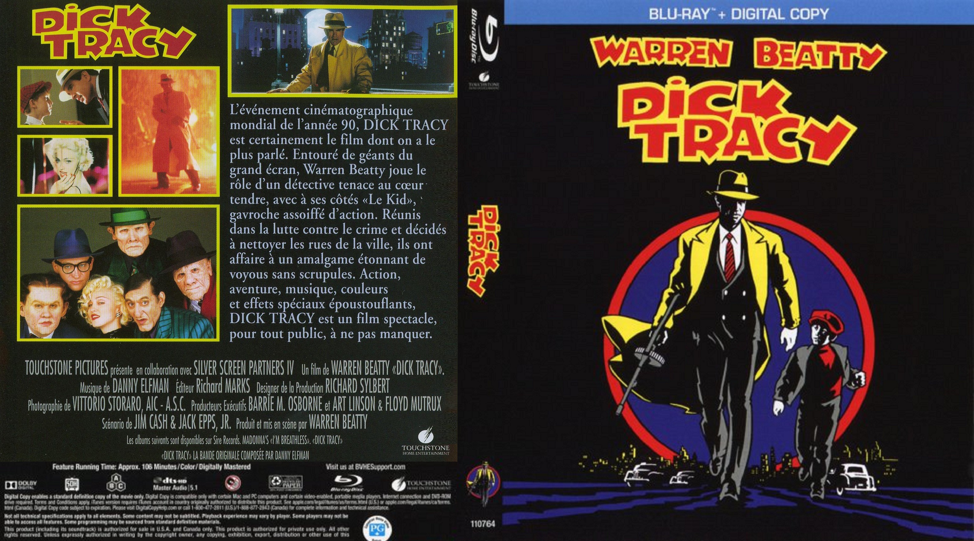 Jaquette DVD Dick Tracy custom (BLU-RAY)