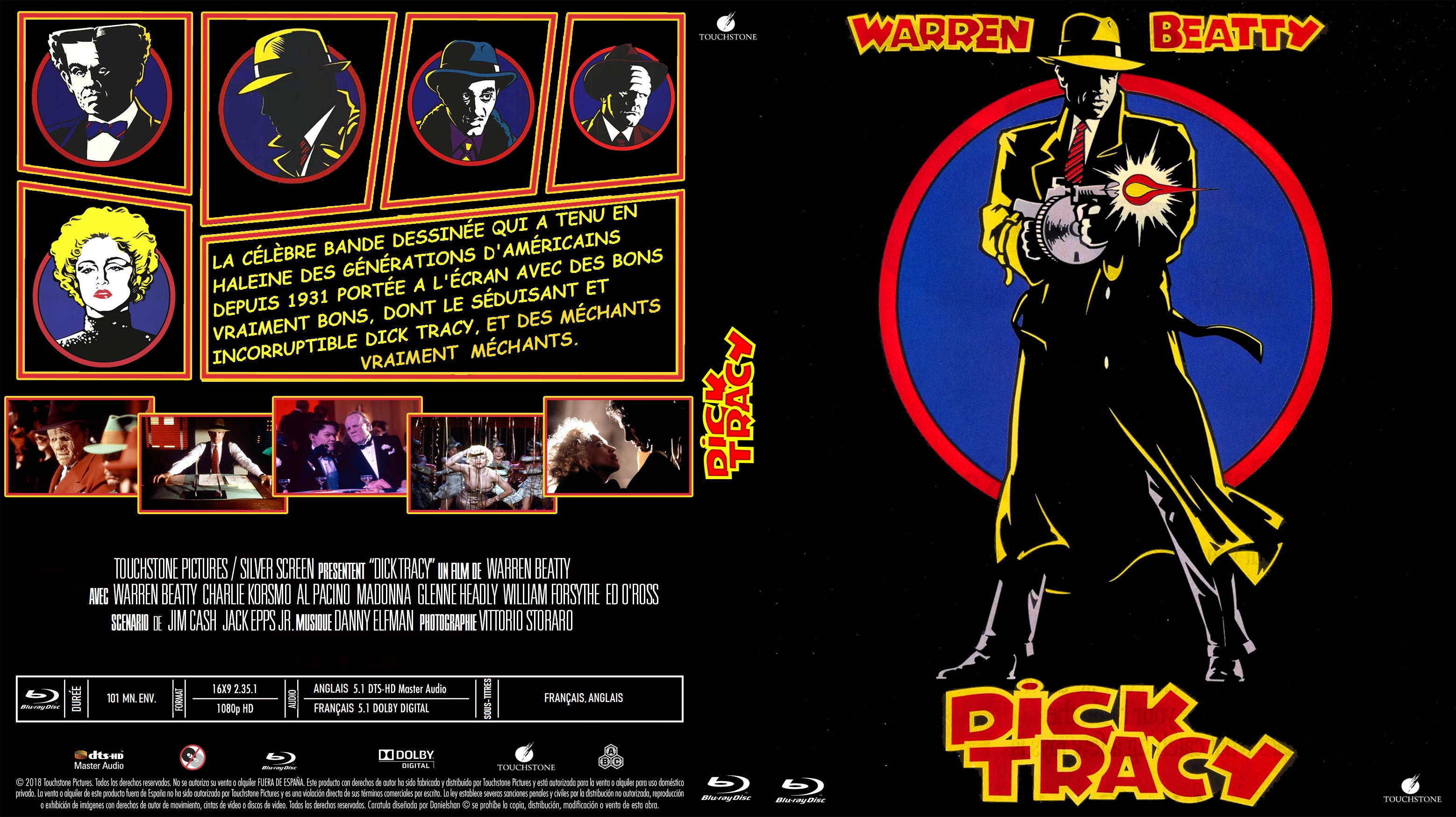 Jaquette DVD Dick Tracy custom (BLU-RAY) v2