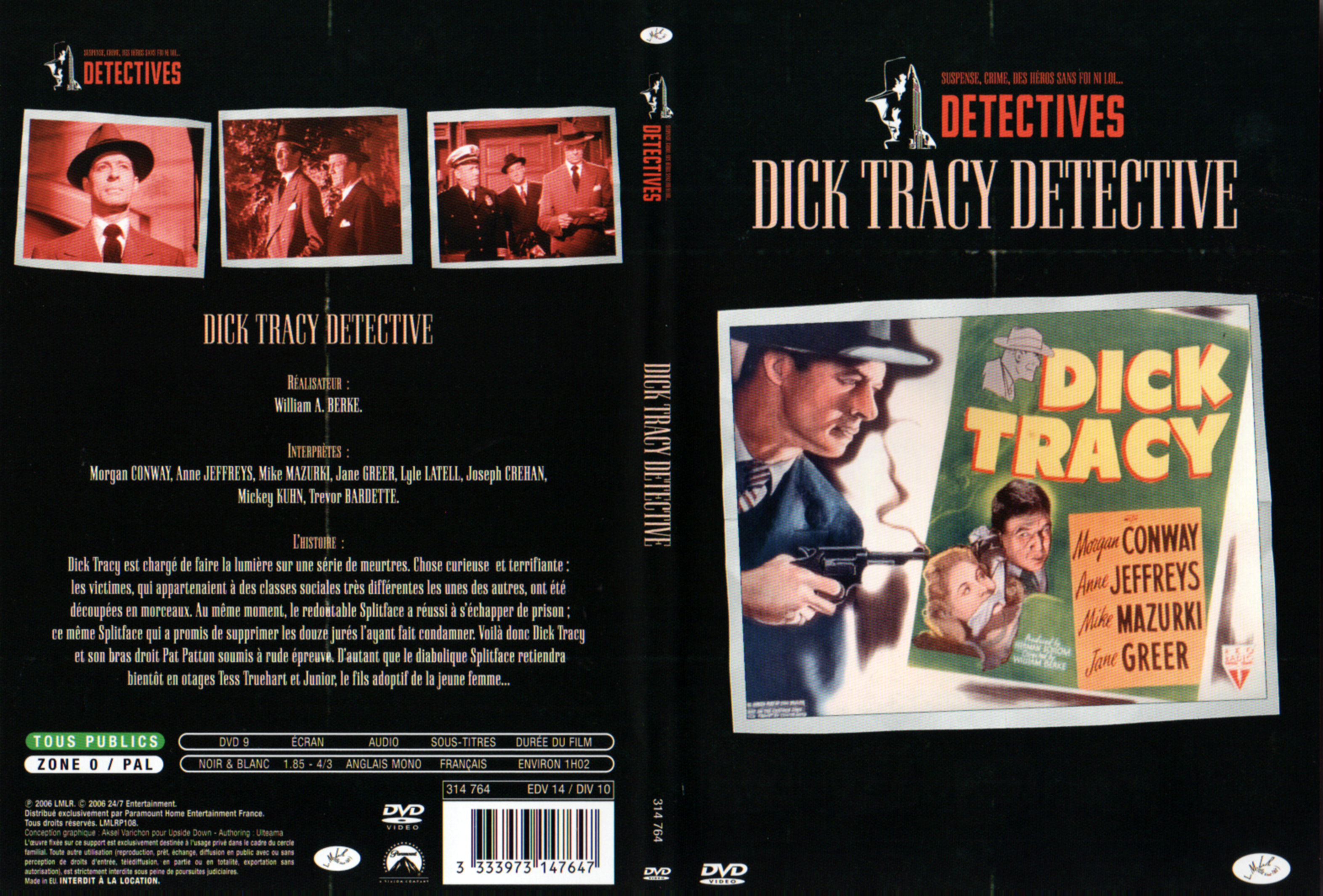 Jaquette DVD Dick Tracy detective