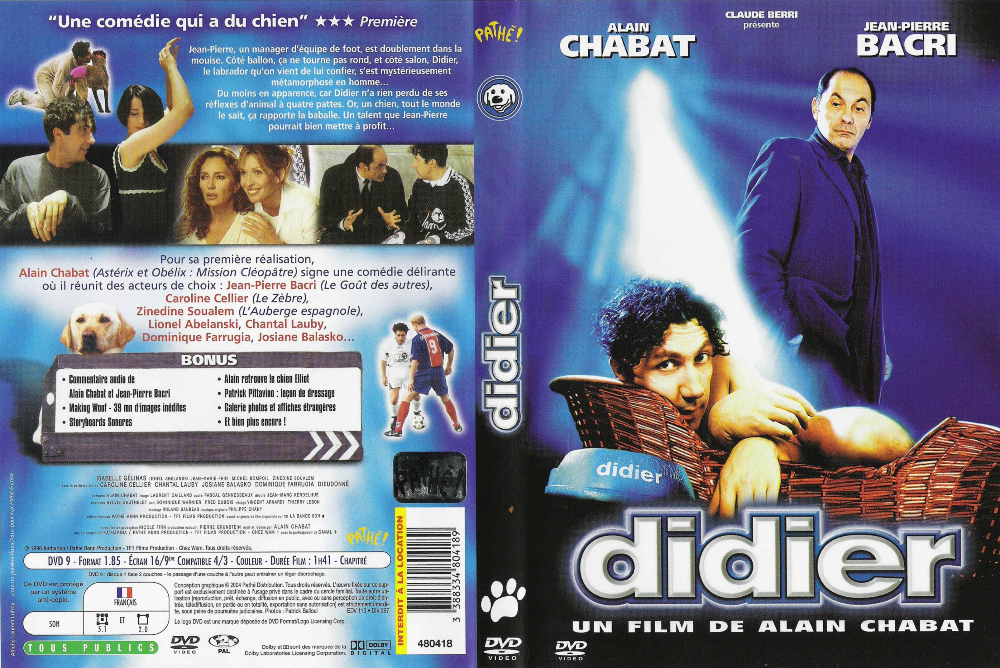 Jaquette DVD Didier