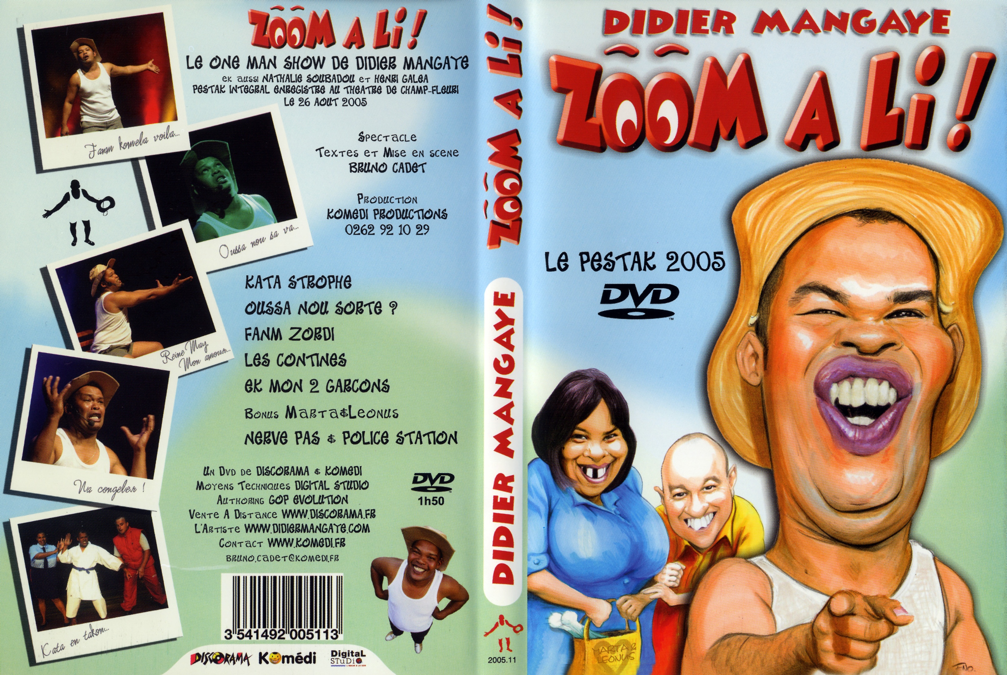 Jaquette DVD Didier Mangaye - Zoom a li