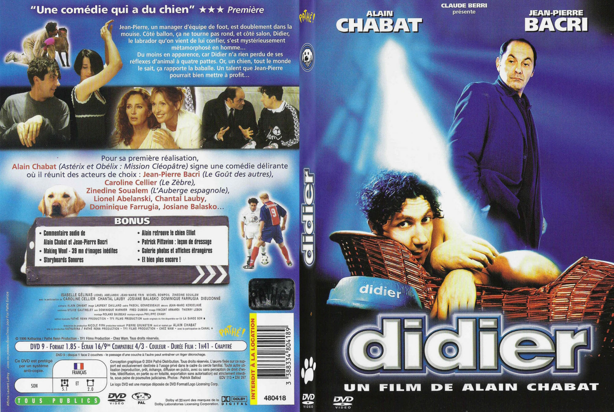 Jaquette DVD Didier - SLIM