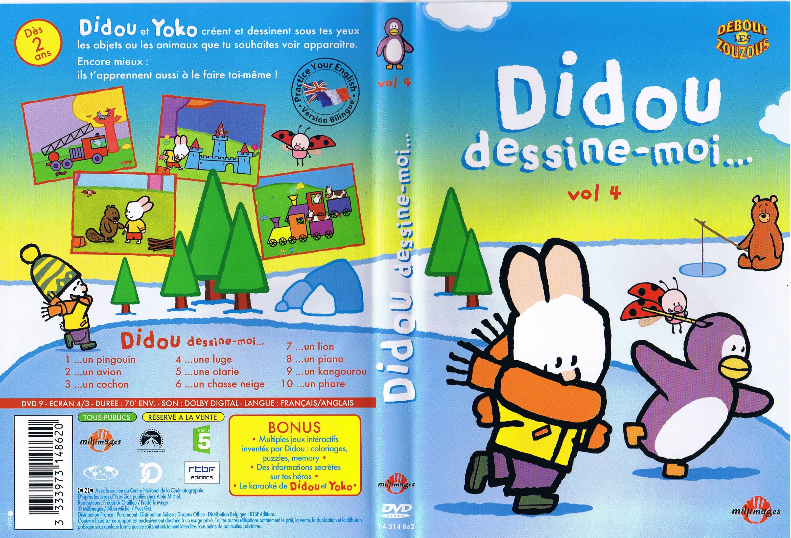 Jaquette DVD Didou dessine-moi vol 04