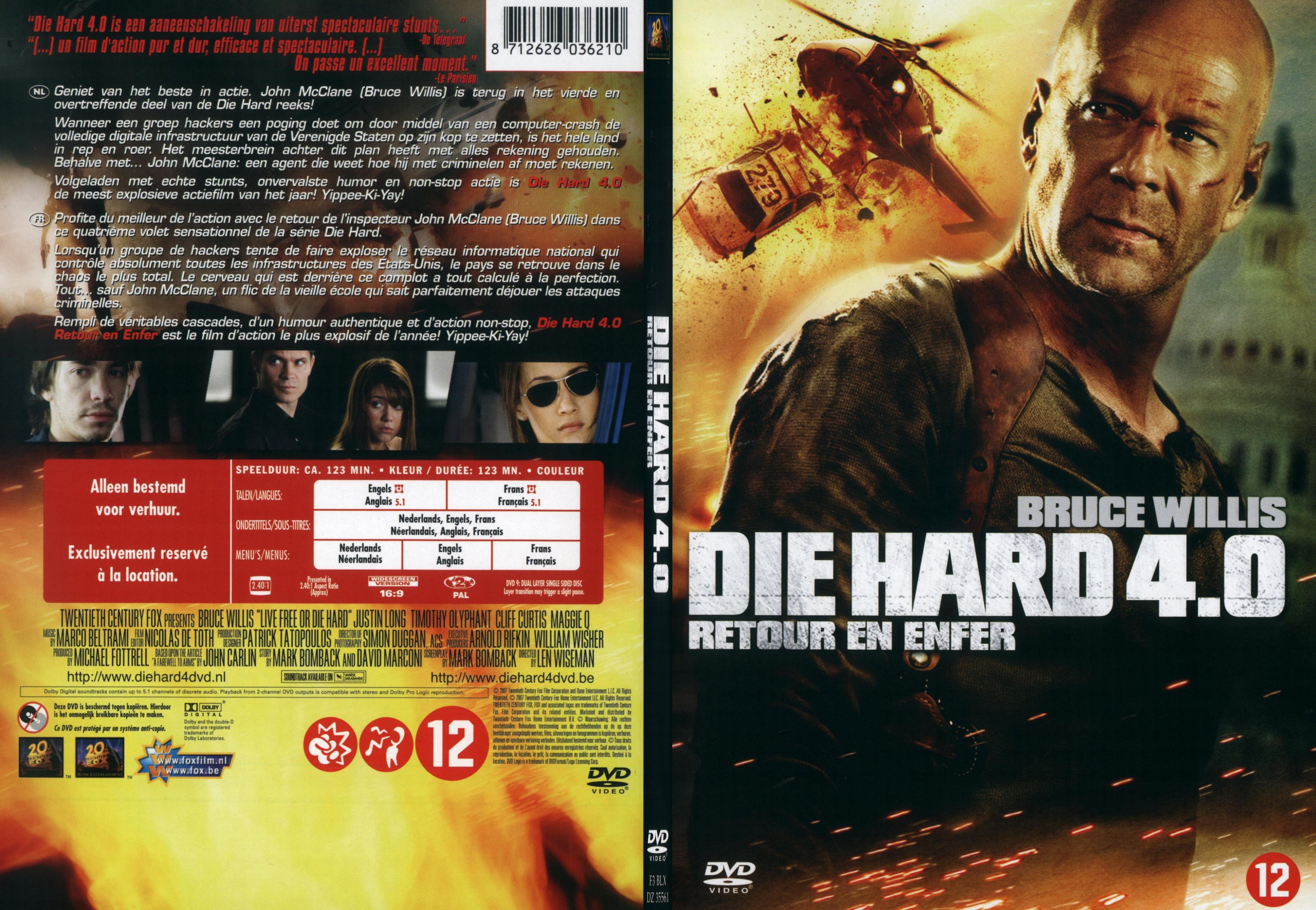Jaquette DVD Die Hard 4 - SLIM