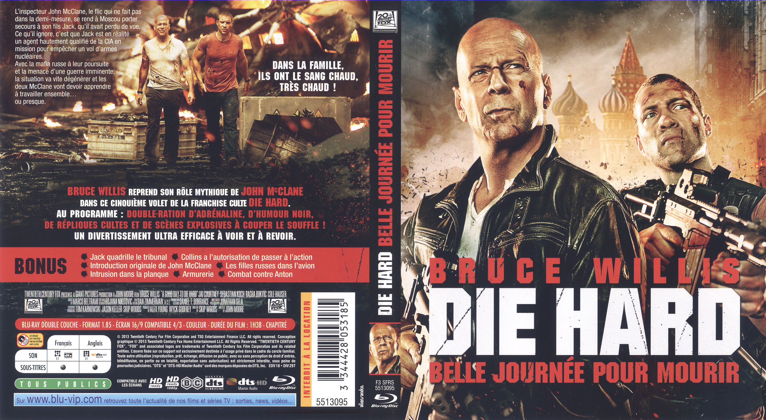 Jaquette DVD Die Hard Belle journe pour mourir (BLU-RAY)