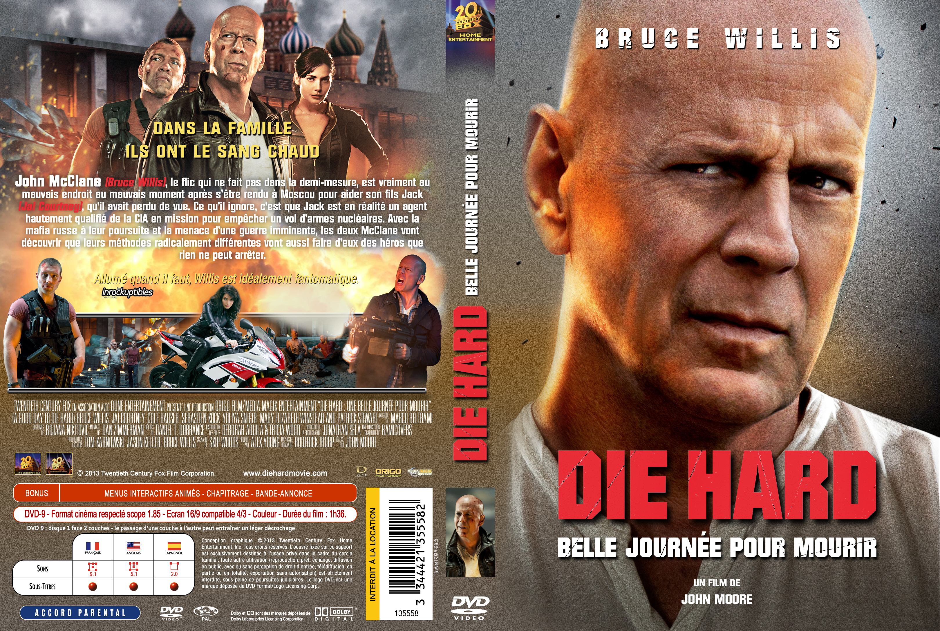 Jaquette DVD Die Hard Belle journe pour mourir custom