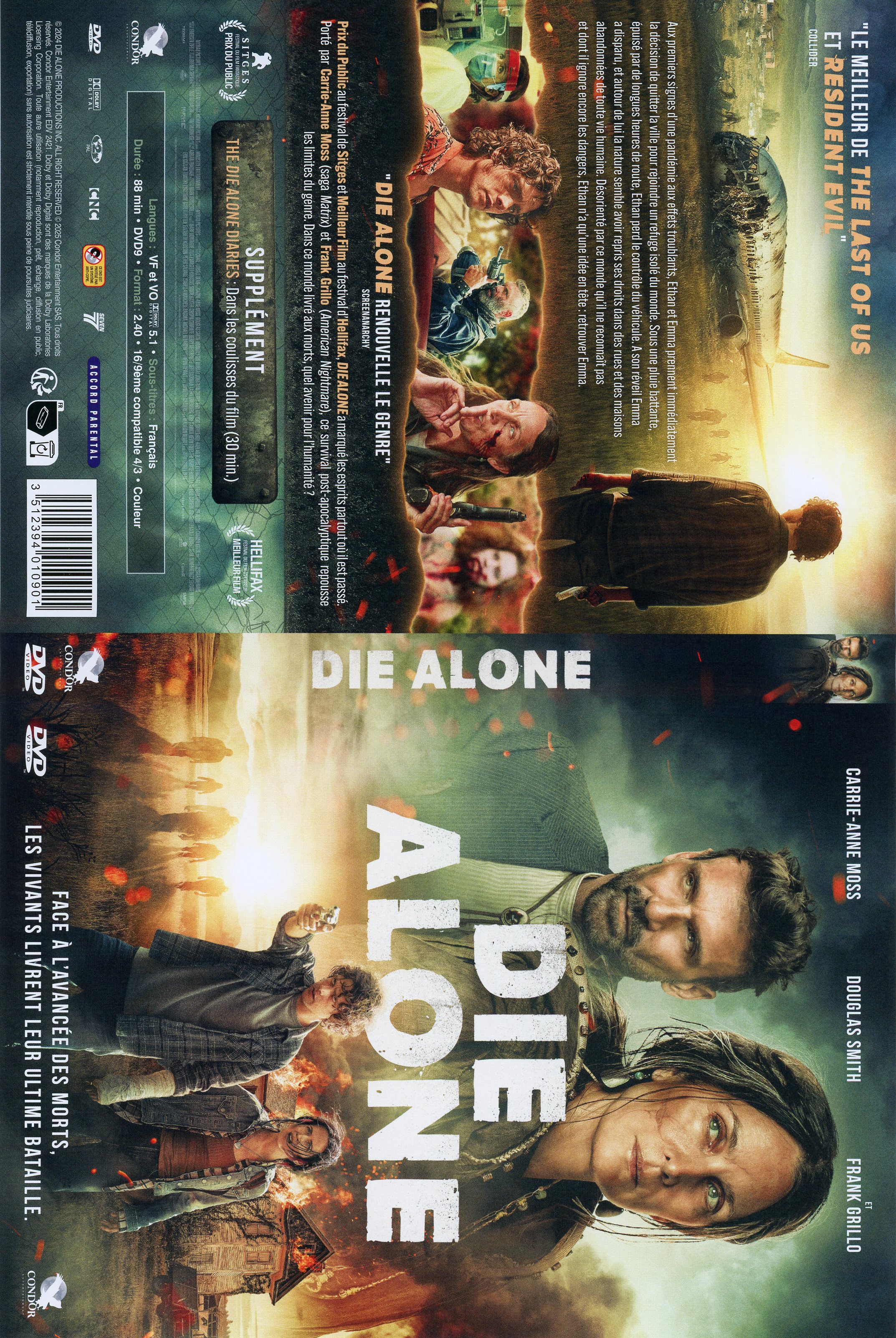 Jaquette DVD Die alone 