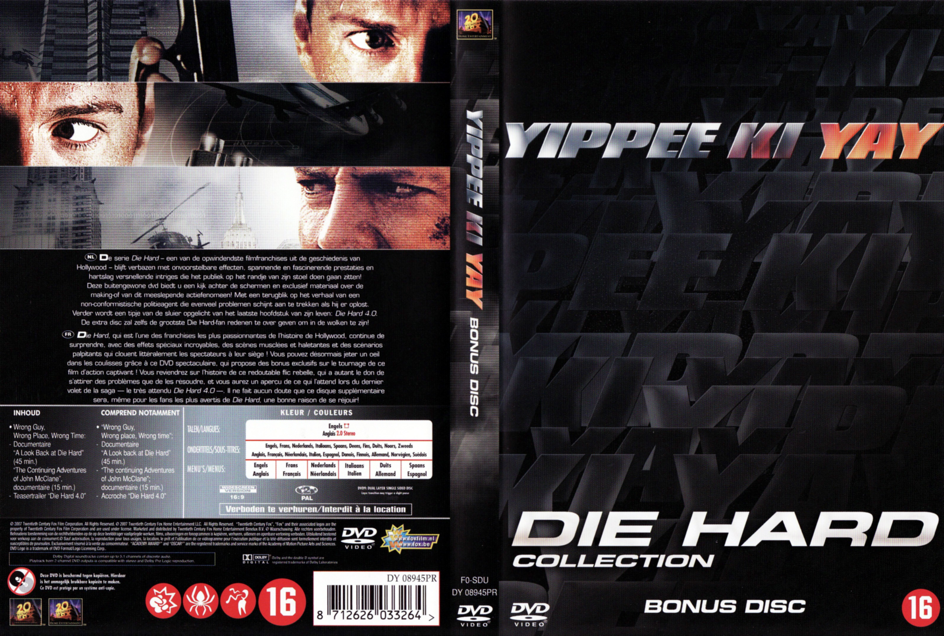 Jaquette DVD Die hard - Bonus