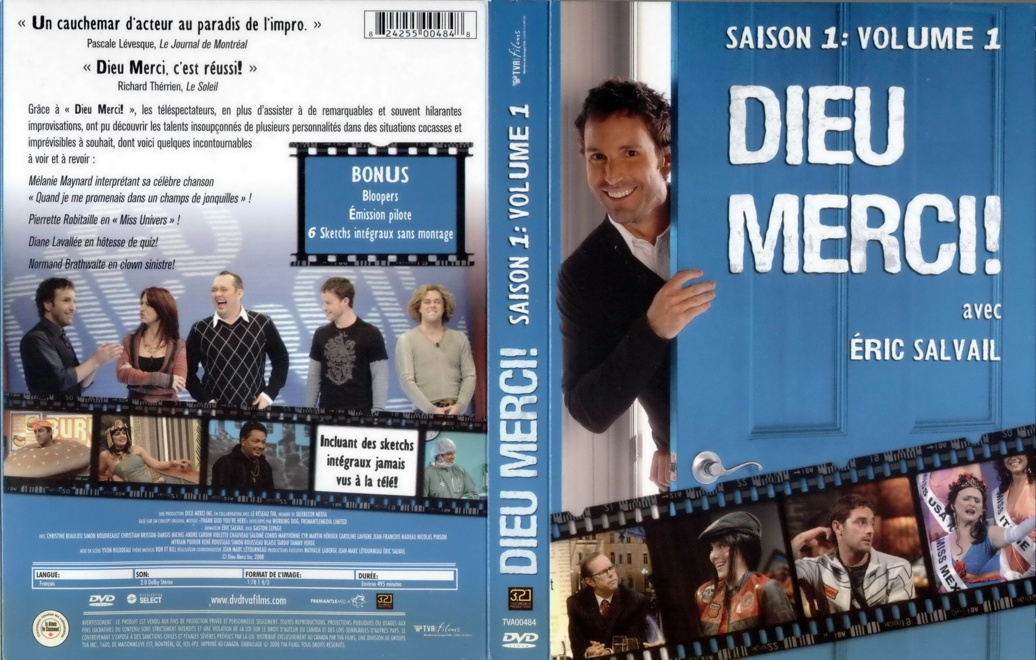 Jaquette DVD Dieu merci Saison 1 vol 1 (Canadienne)