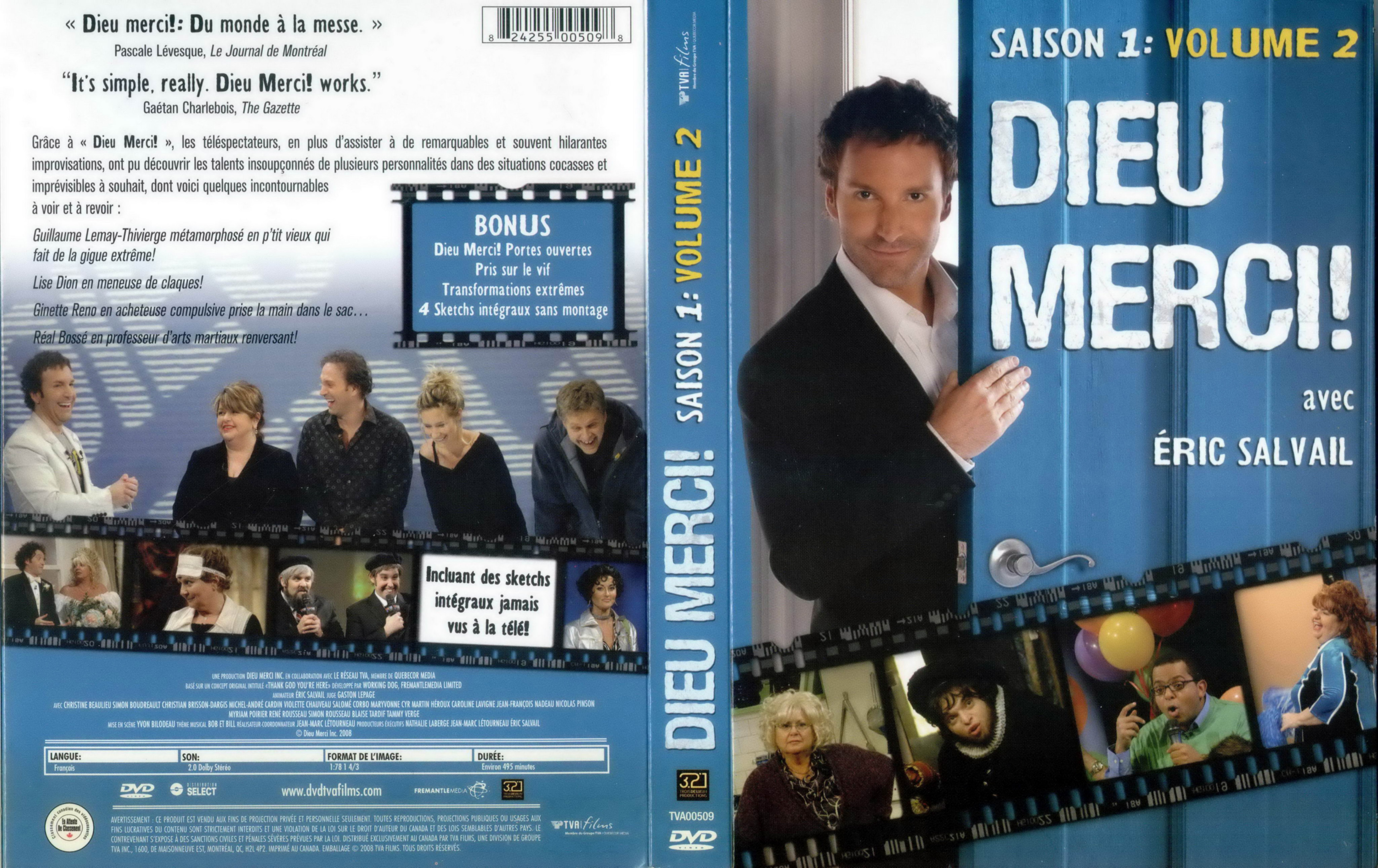 Jaquette DVD Dieu merci Saison 1 vol 2 (Canadienne)