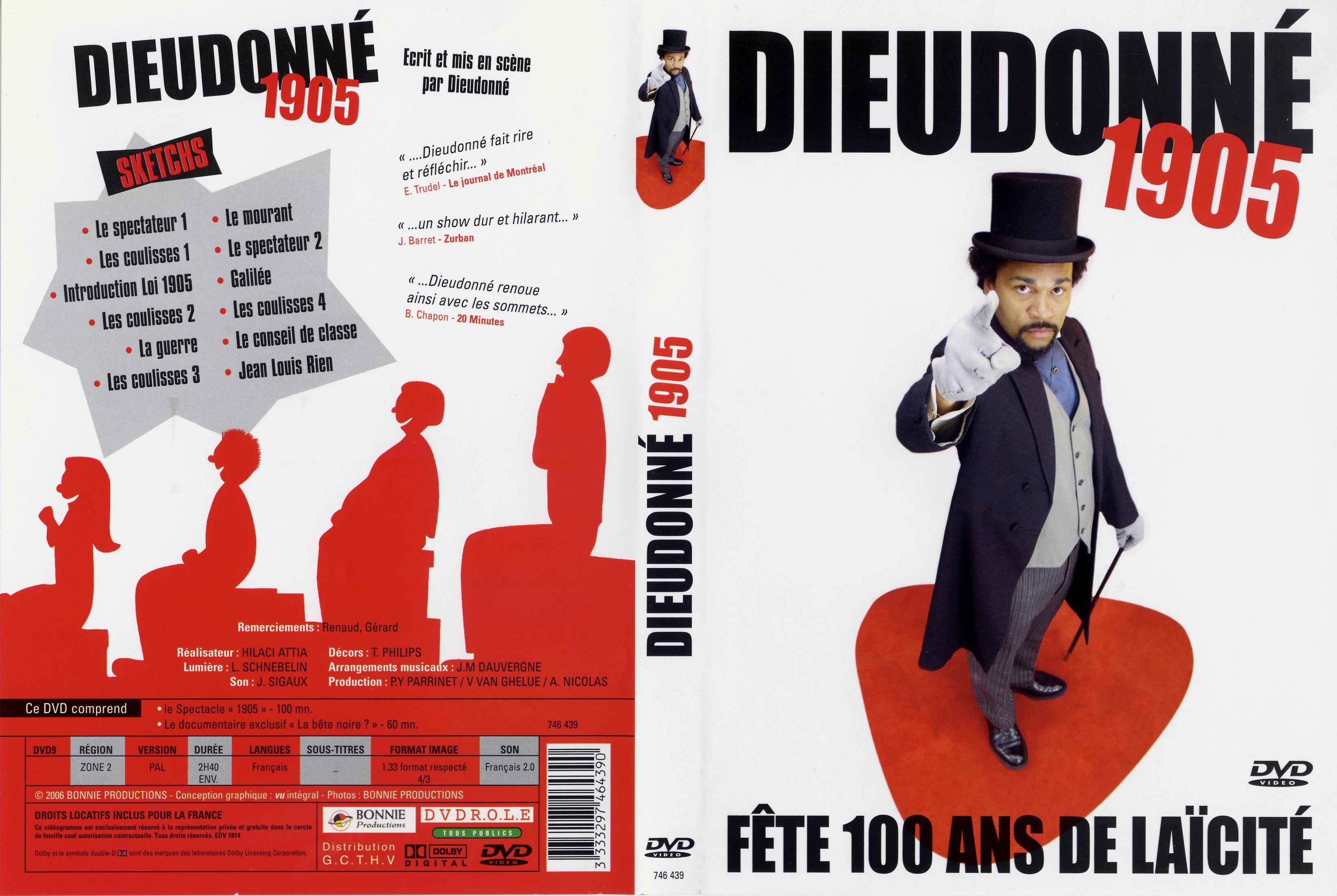Jaquette DVD Dieudonne 1905