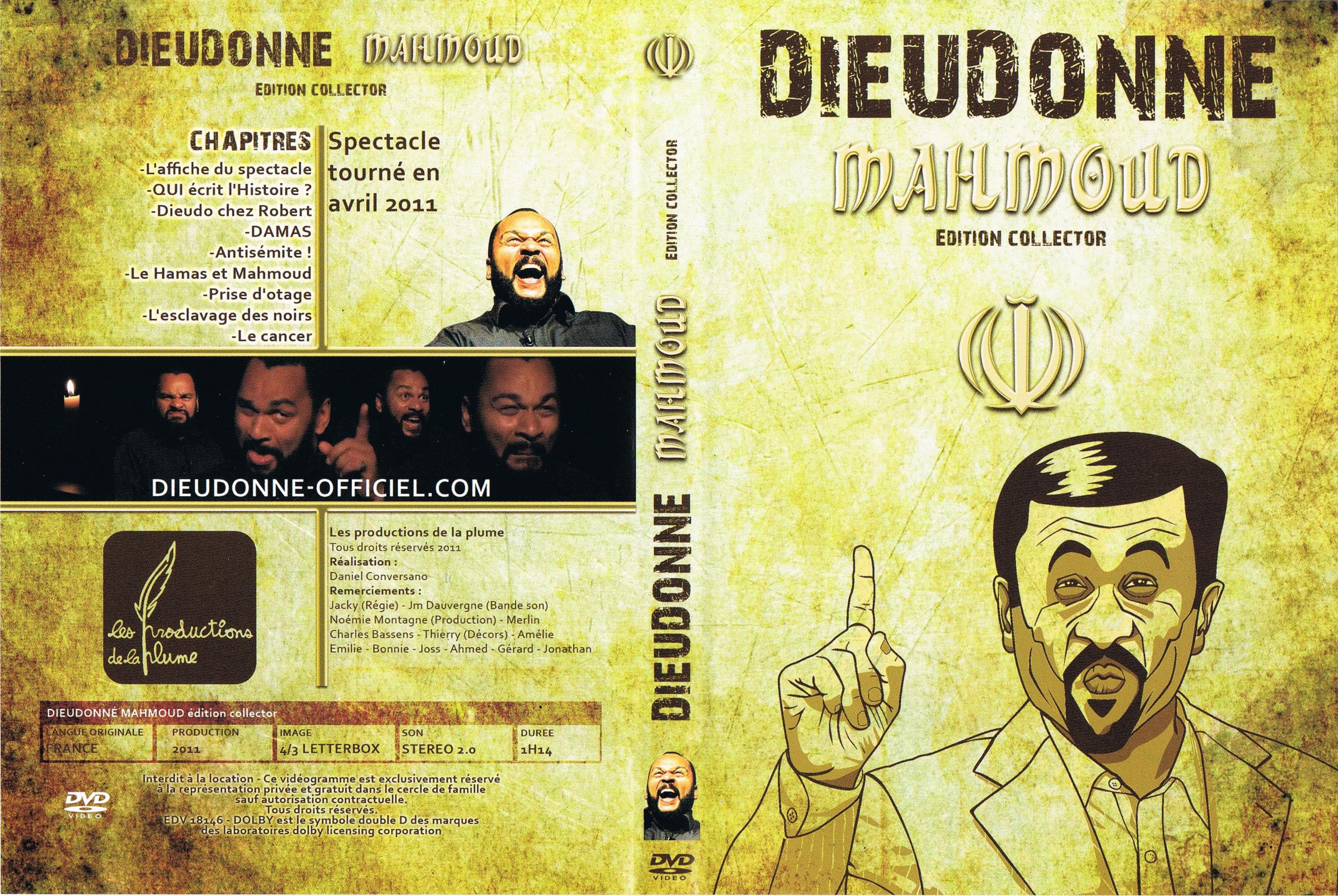 Jaquette DVD Dieudonne - Mahmoud